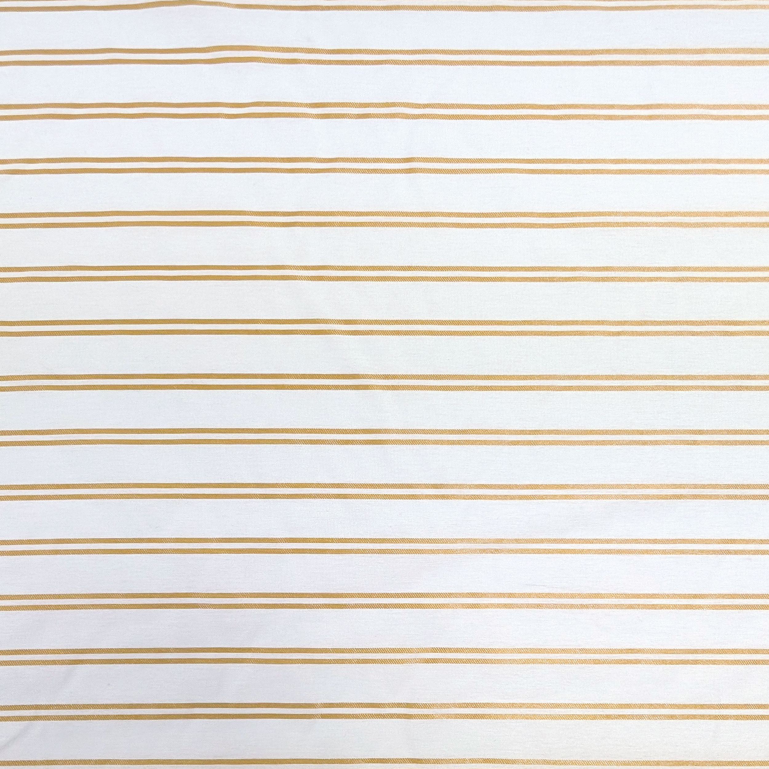 Viscose Fashion White Stripe Gold Image