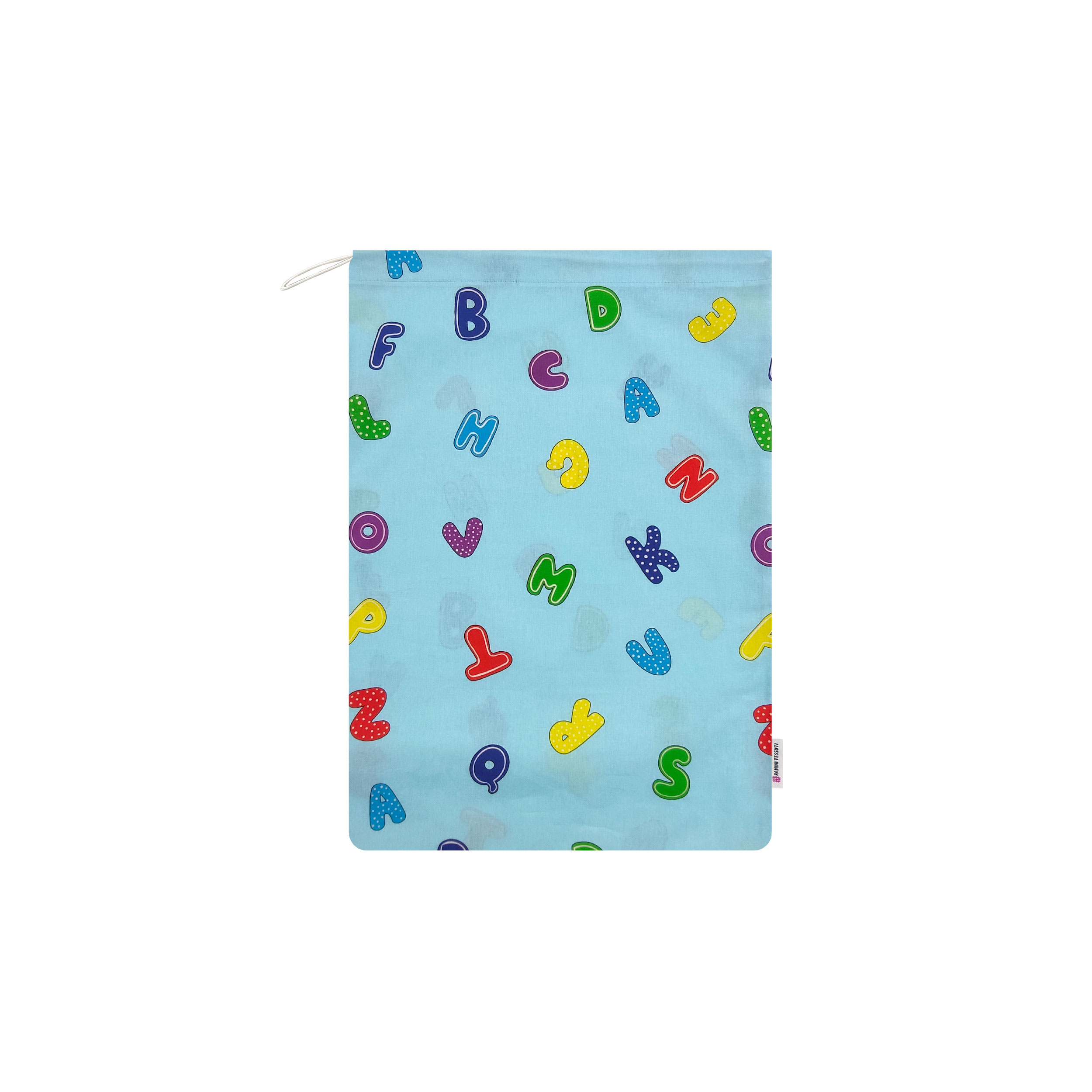  Sac à langer Alphabet Fond bleu