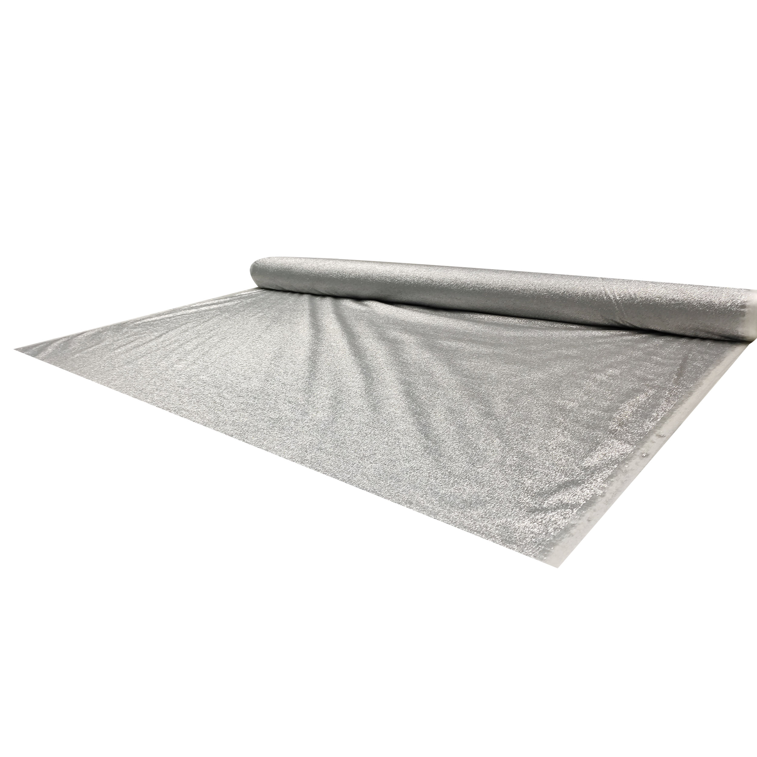 Satin pailleté Argent H 150 cm