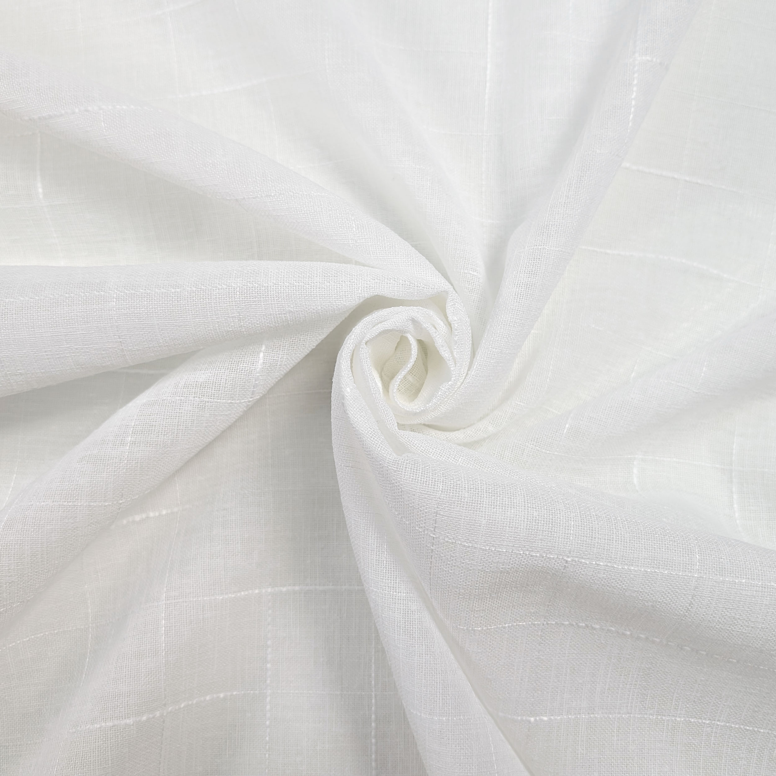 Jenny Curtain Fabric White Image