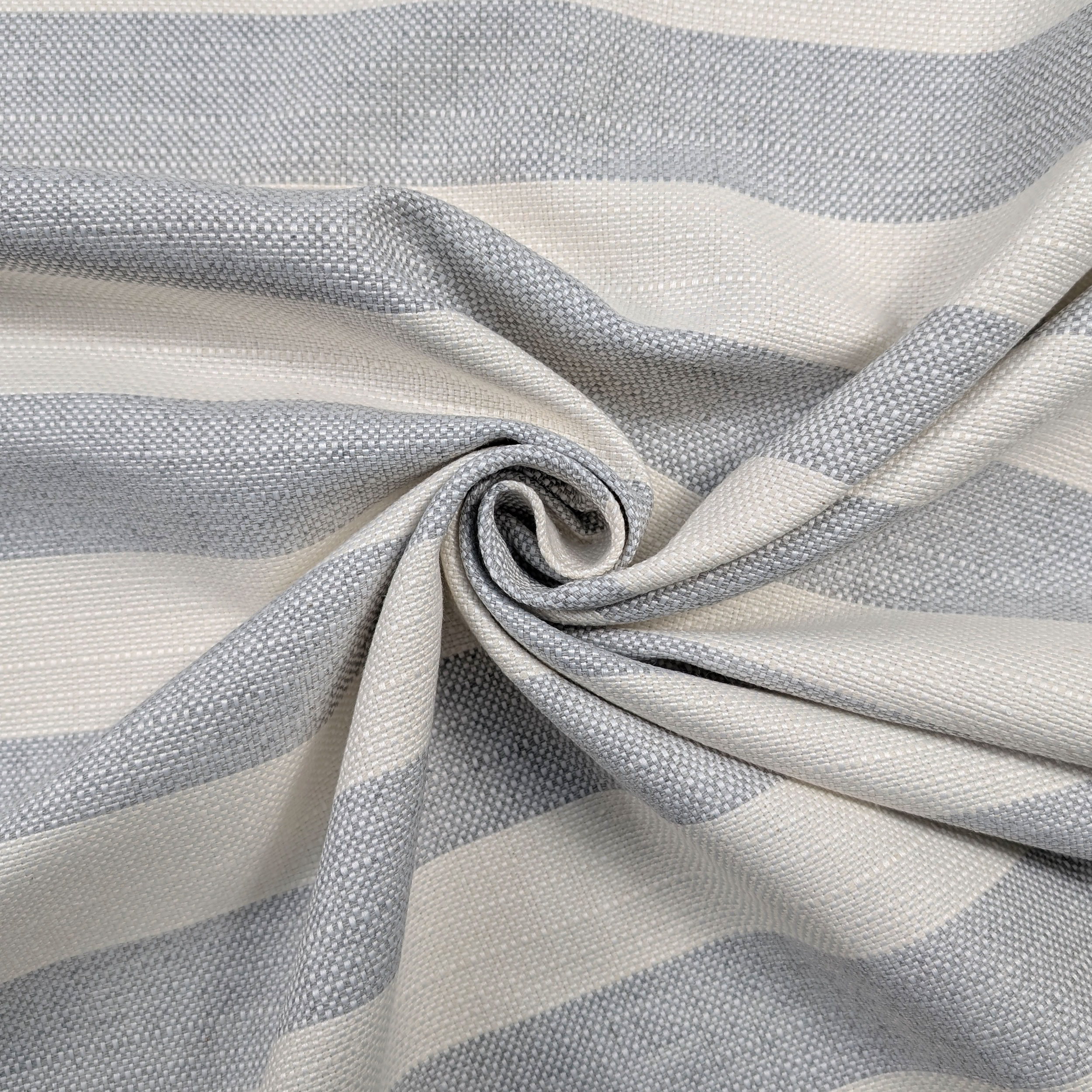 Grey Striped Jacquard Fabric Image