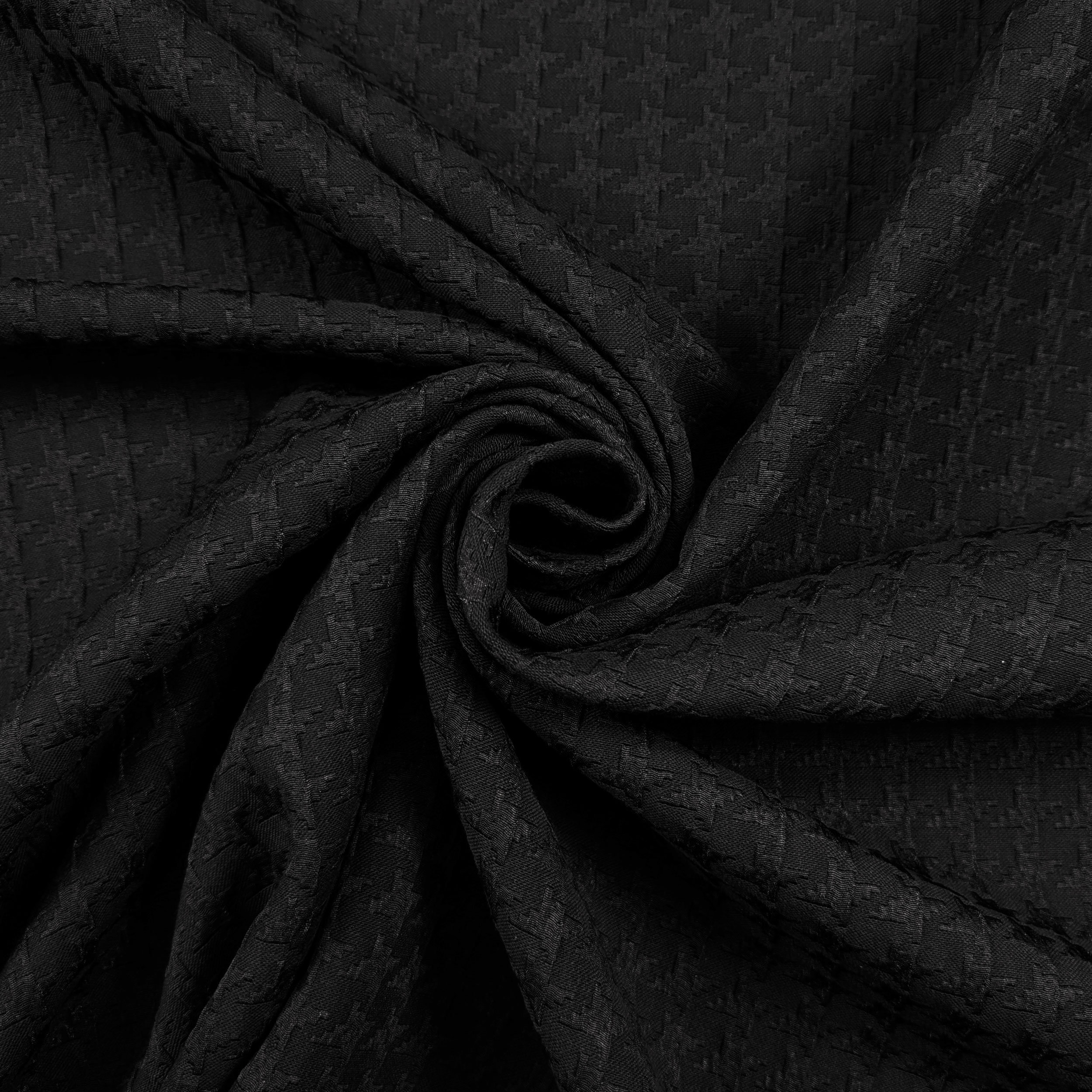 Houndstooth Jacquard Black Image