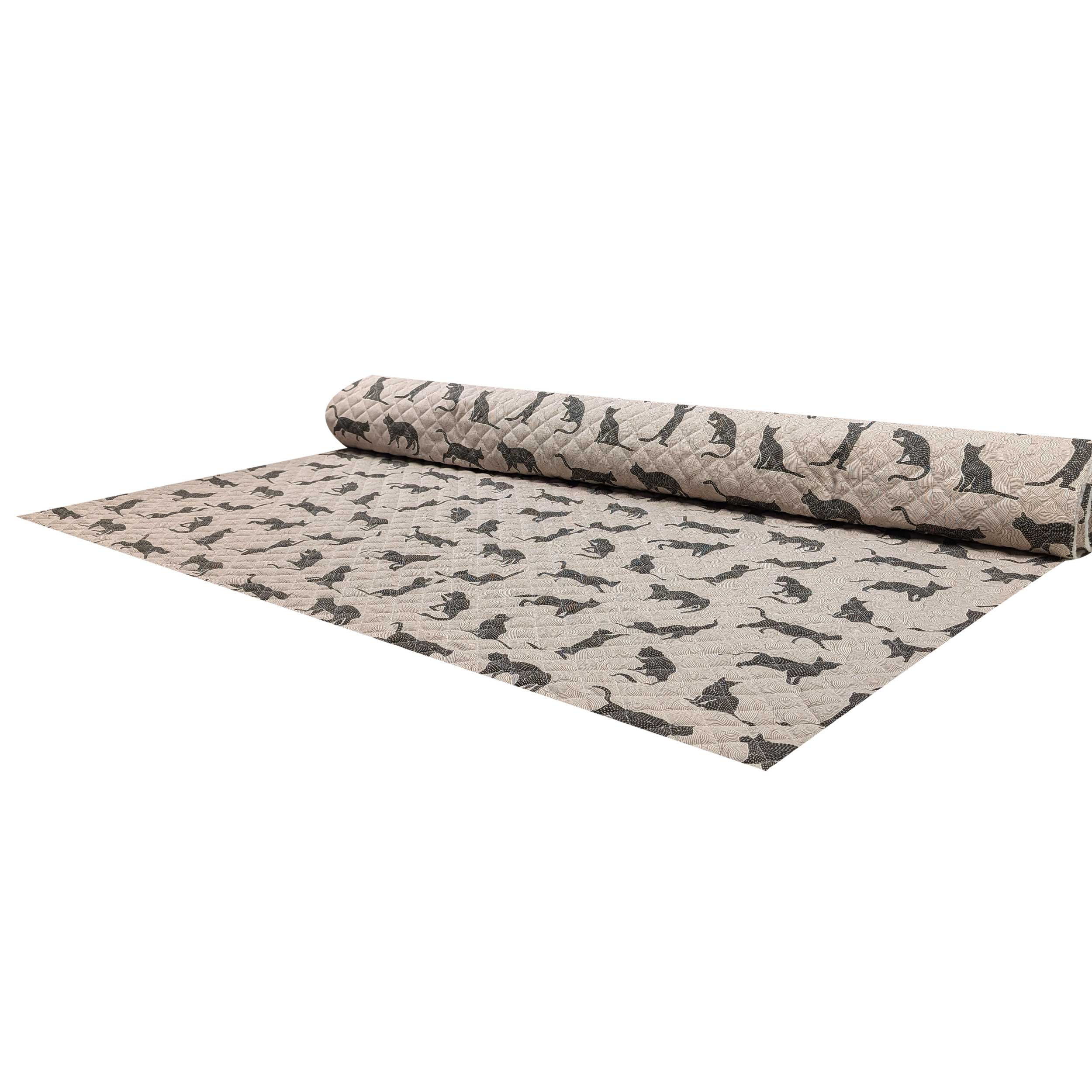 Quilted Fabric Cats Image