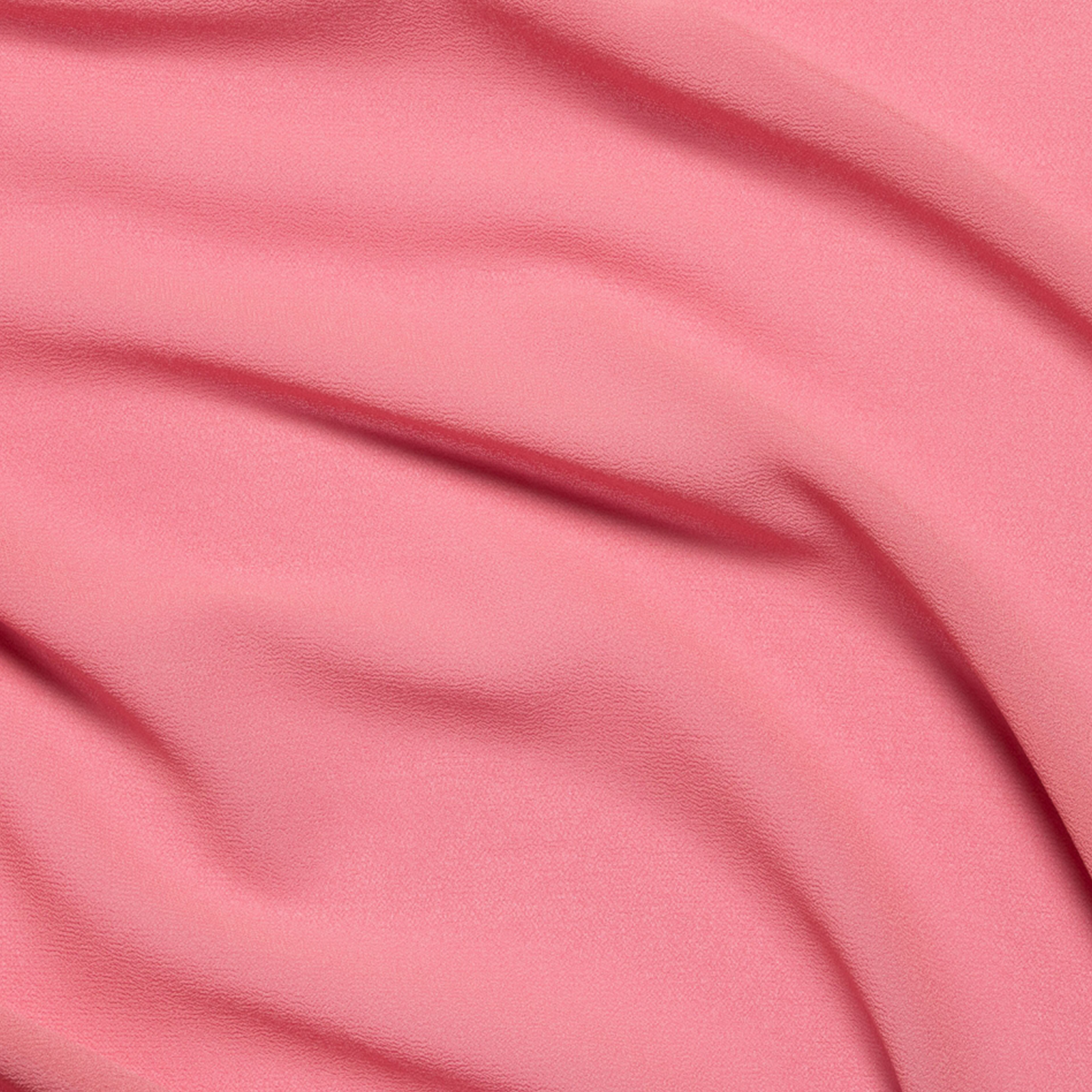 Tessuto Georgette Elasticizzato Tinta Unita Rosa Scuro 