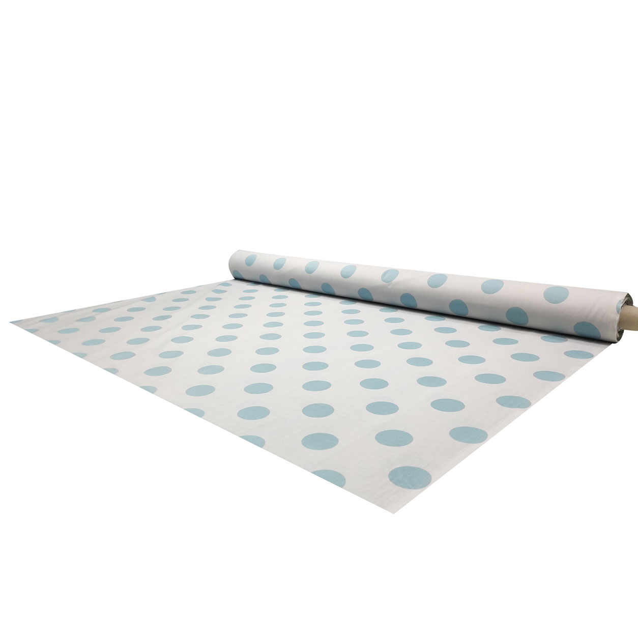 Tissu de coton bleu bulles Image
