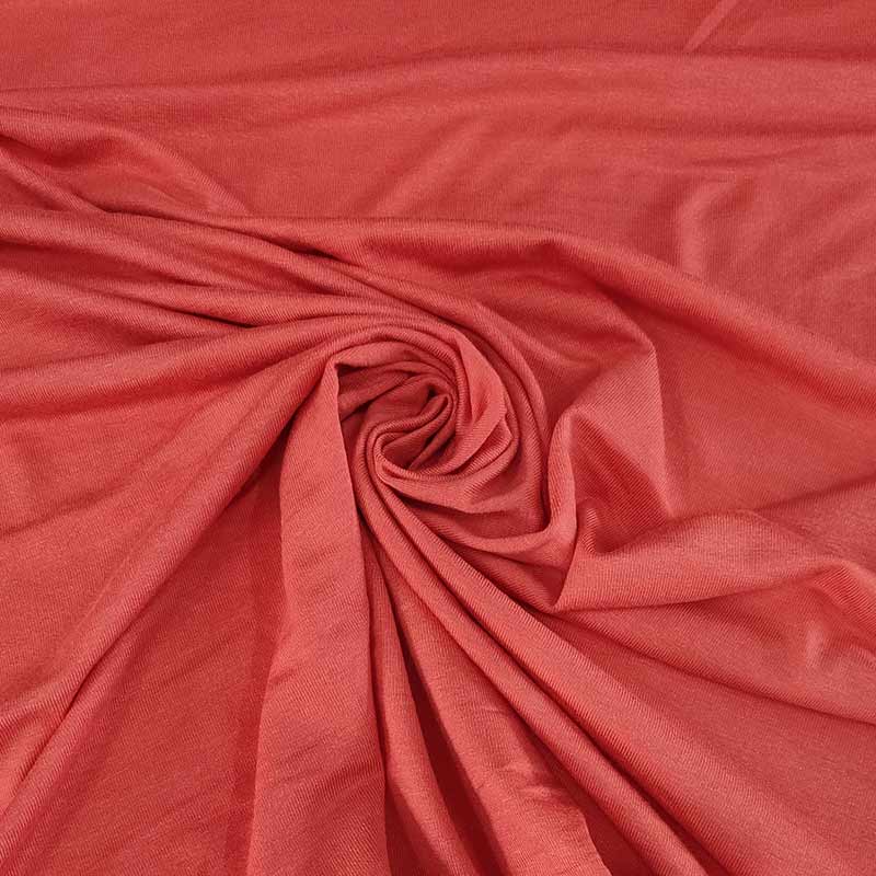 Tessuto Jersey Leggero Tinta Unita Salmone 1