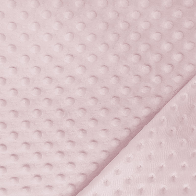 Ritaglio Minky Dots Peluche Rosa Baby 50 x 150 cm  Image