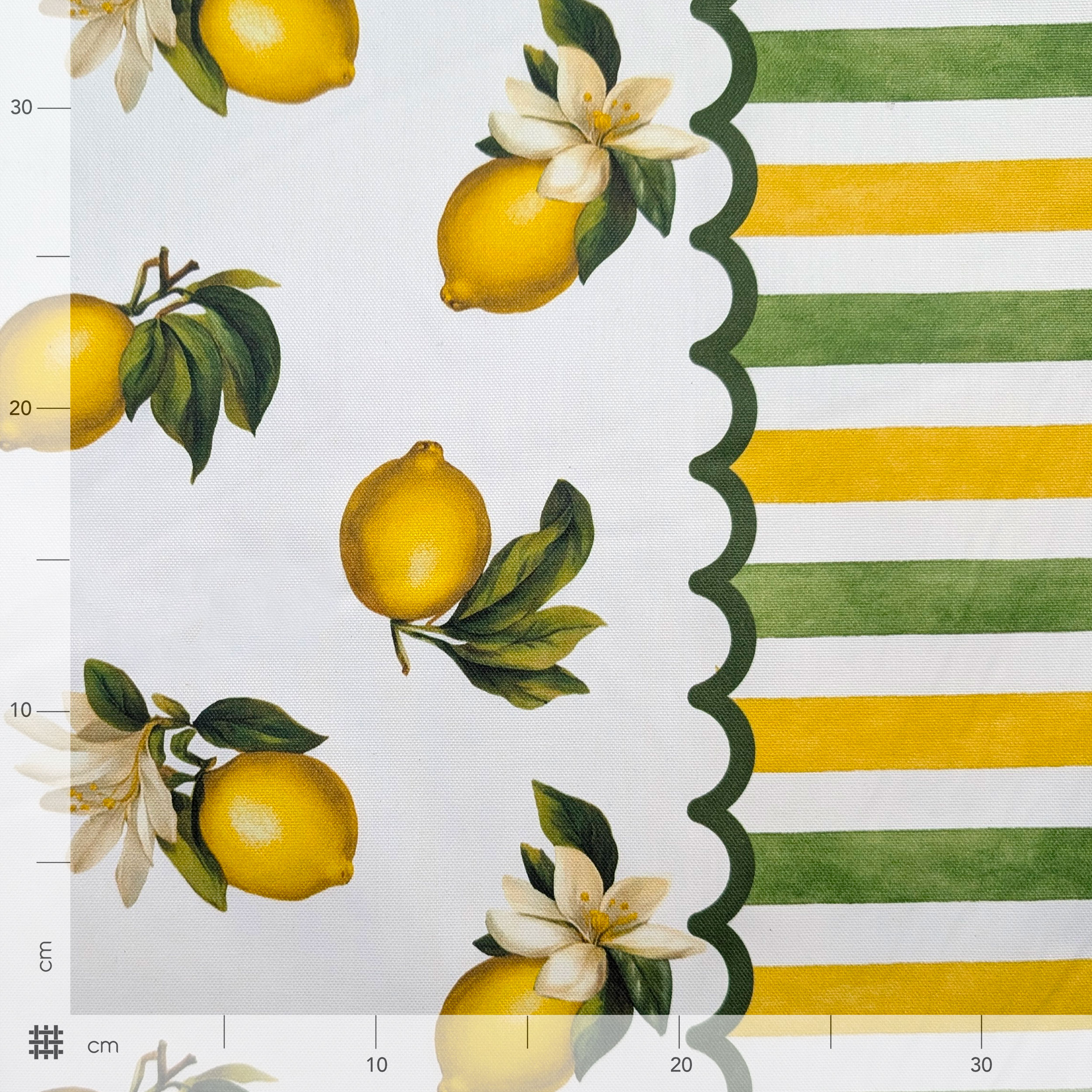 Tissu pour nappe d'été en résine de citron Image