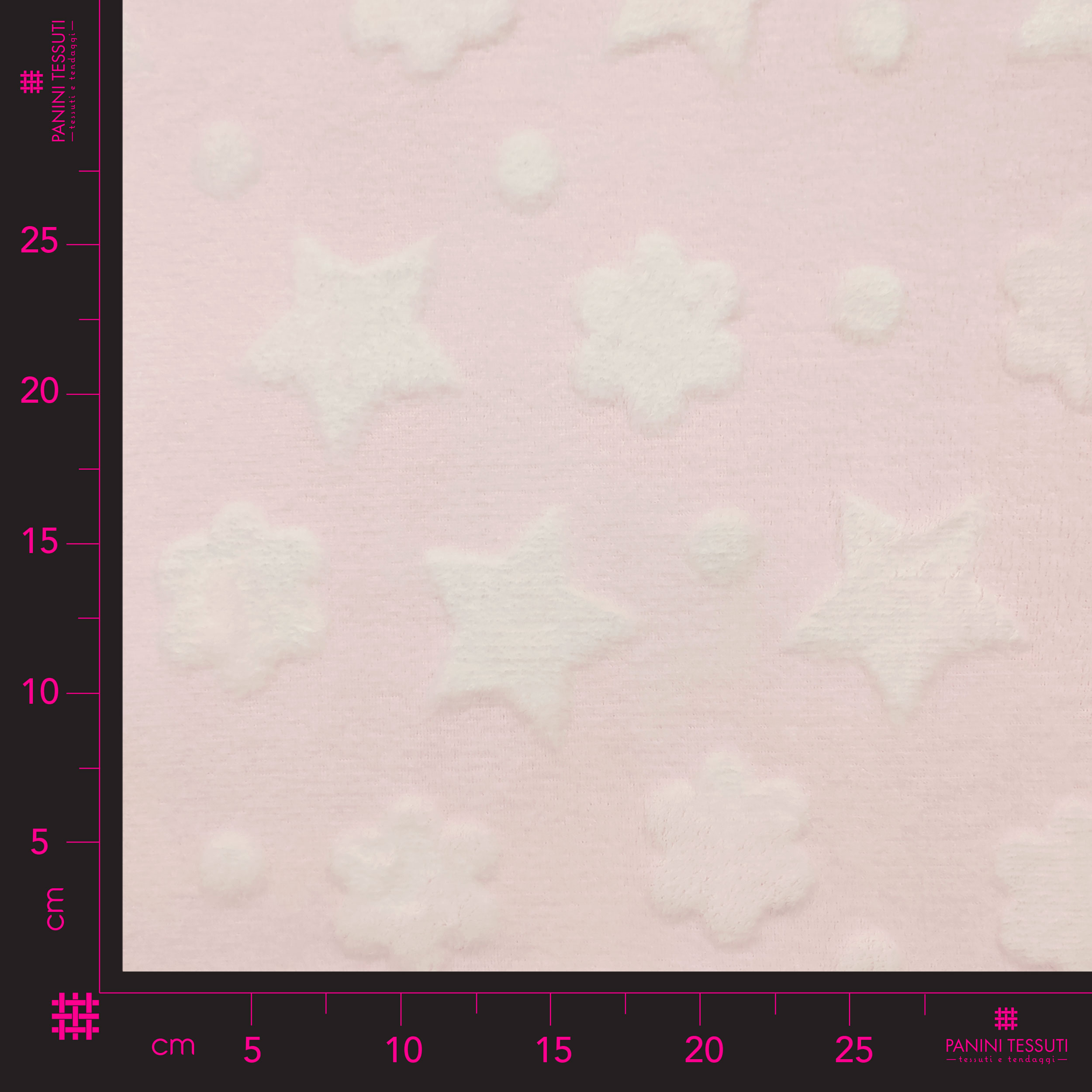 Vellón Estrellas y Nubes Rosa Bebé
