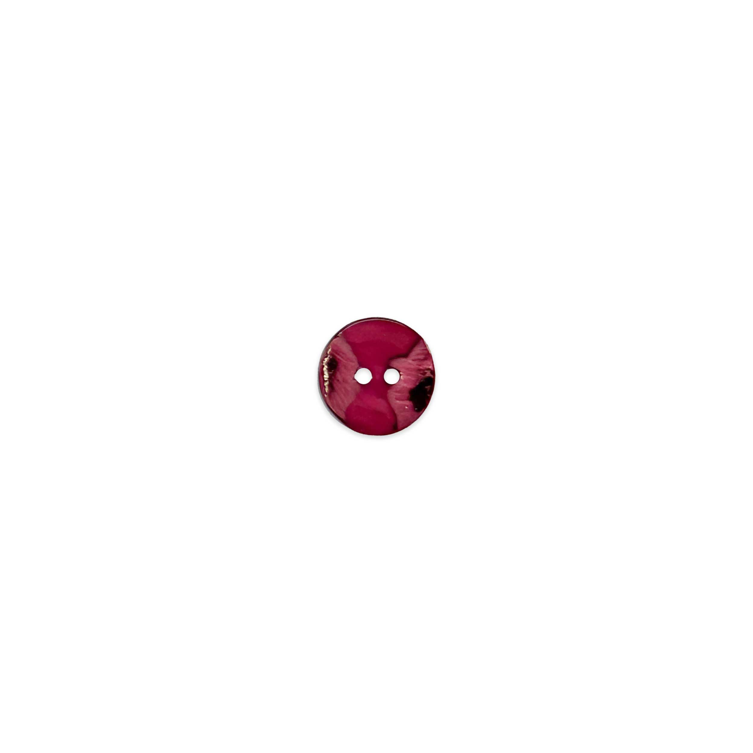 Mother-of-pearl button 2 holes Magenta Lin 24 Image