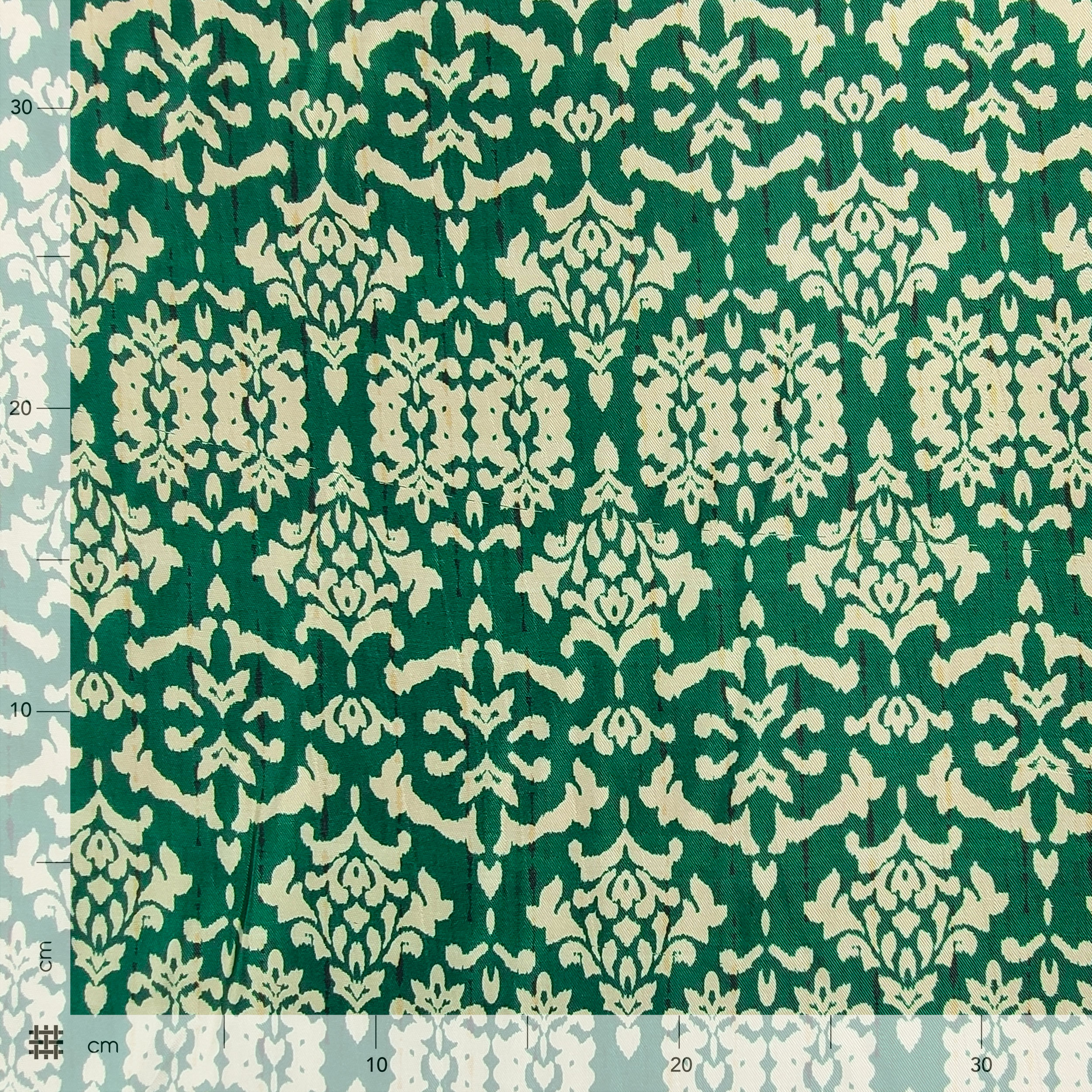 Tissu Arabesque en viscose mélangée, vert Image