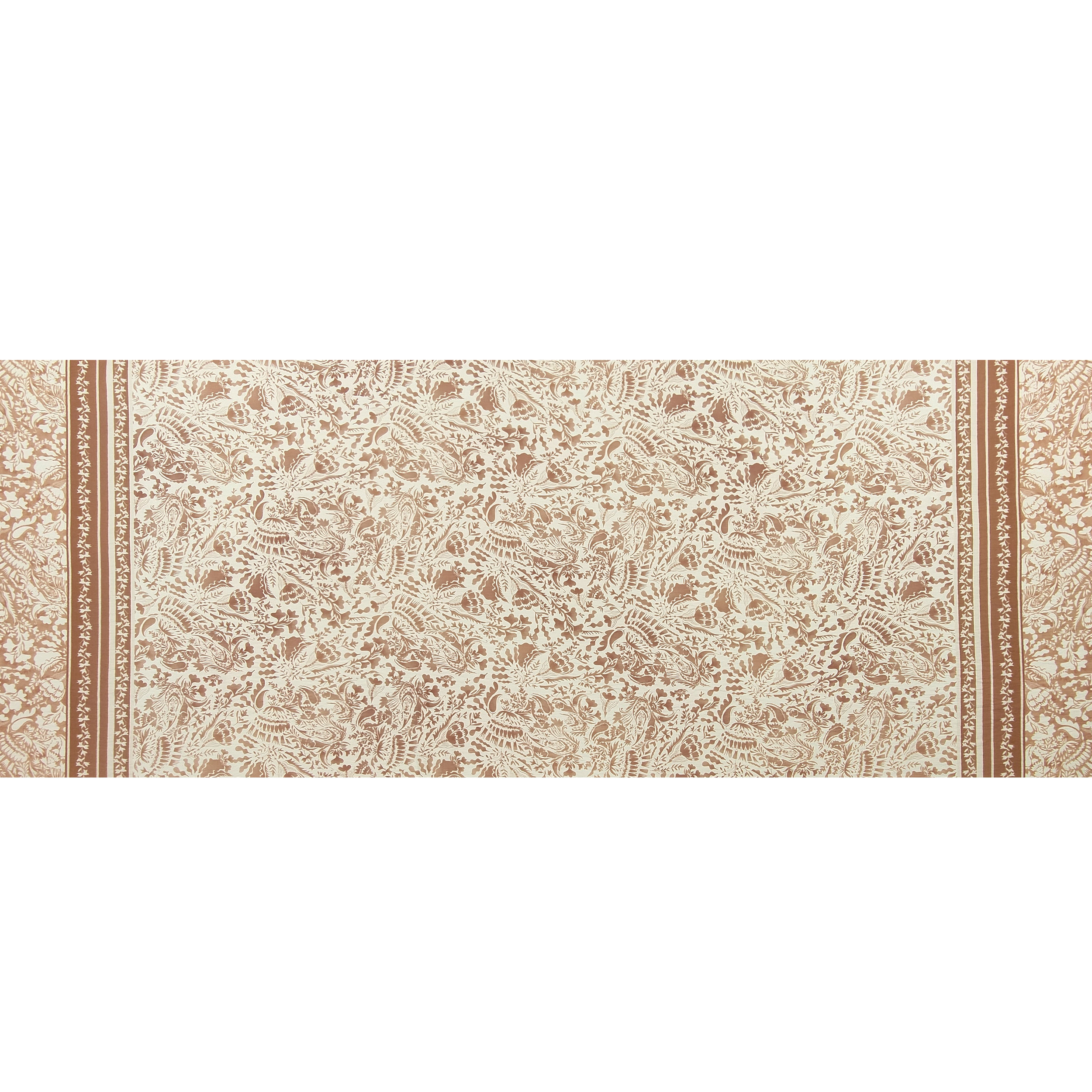 Crepe Silk and Viscose Cream and Beige