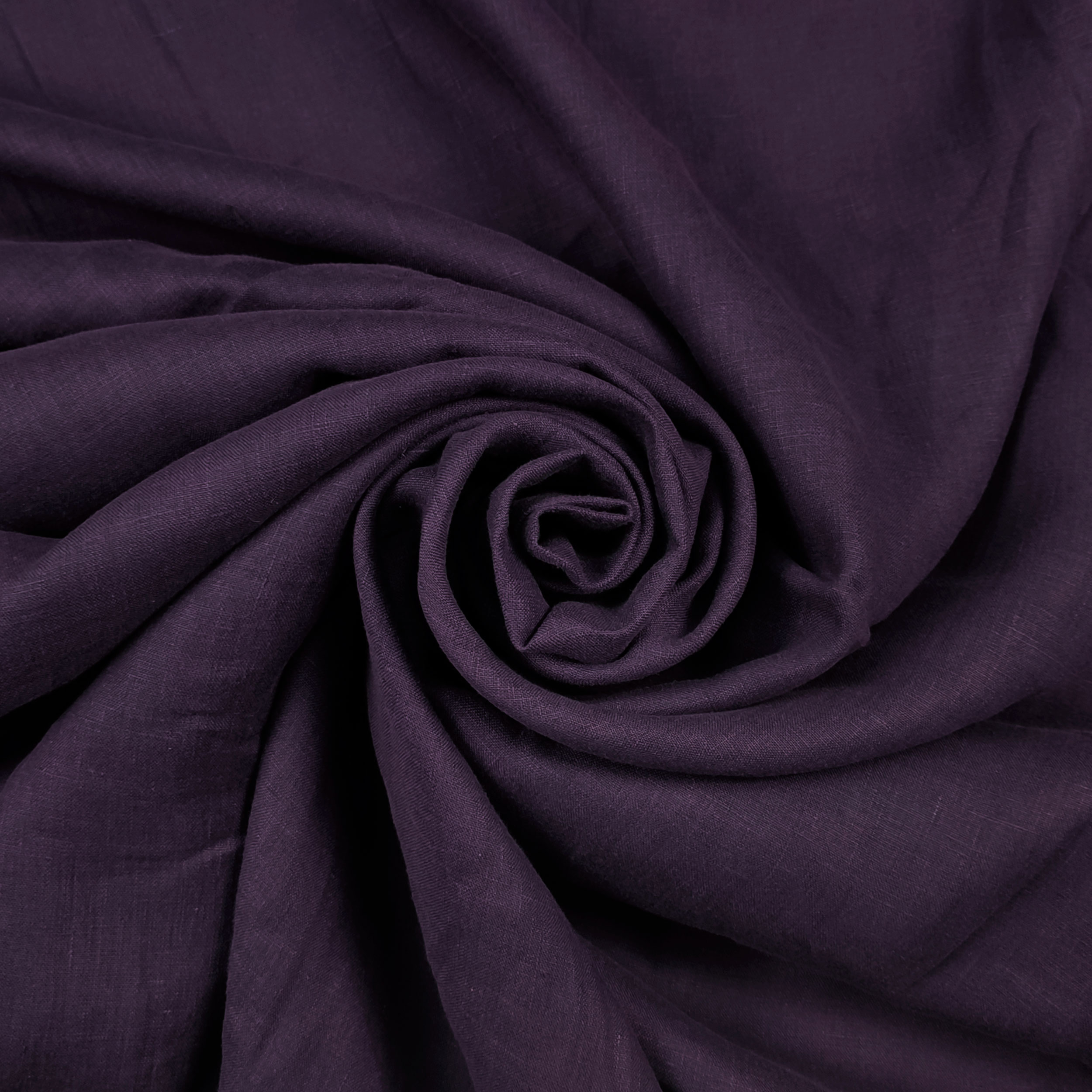 Seidenleinenstoff Dunkelviolett
