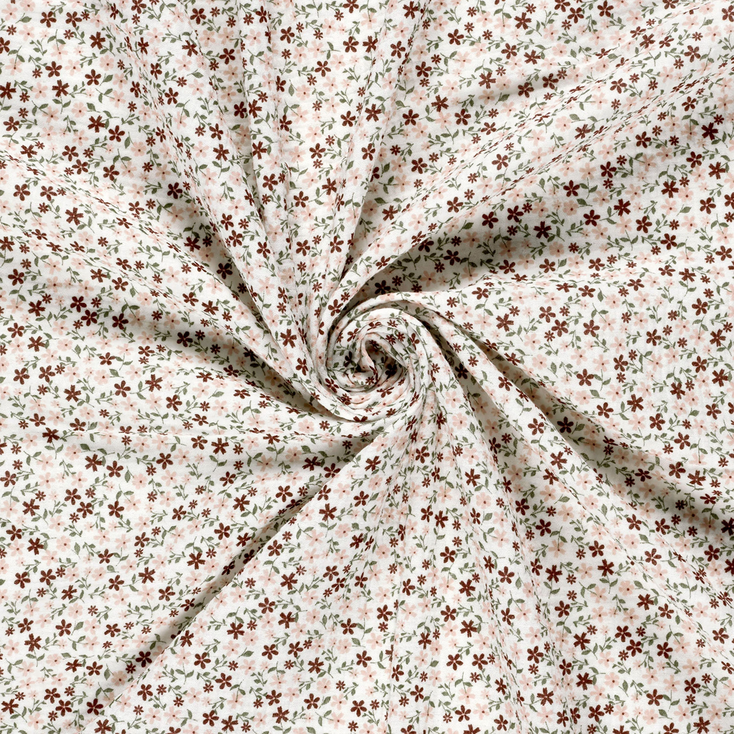 Cotton Muslin Mini Daisies Image