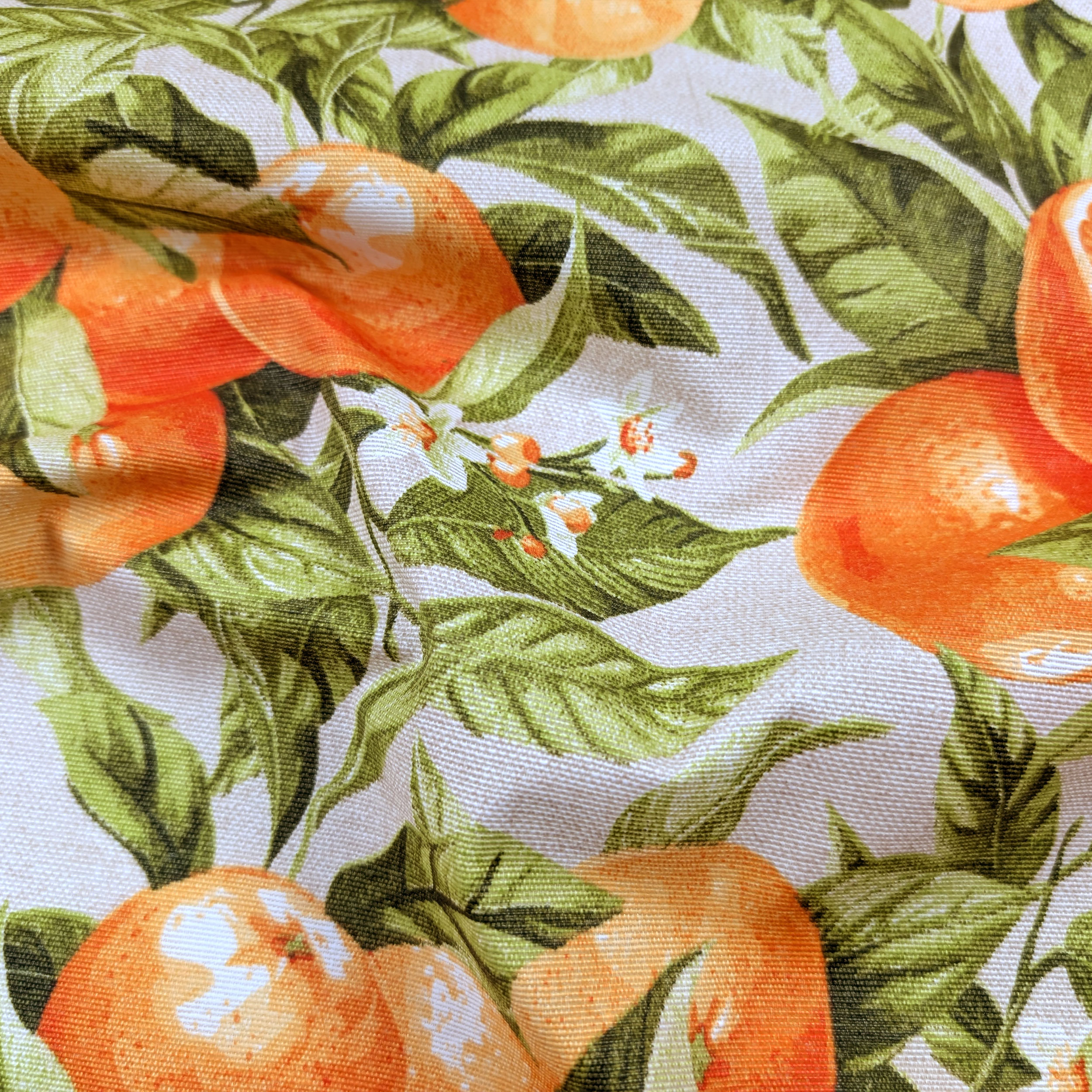 Fabric for Resin Tablecloth Oranges Image