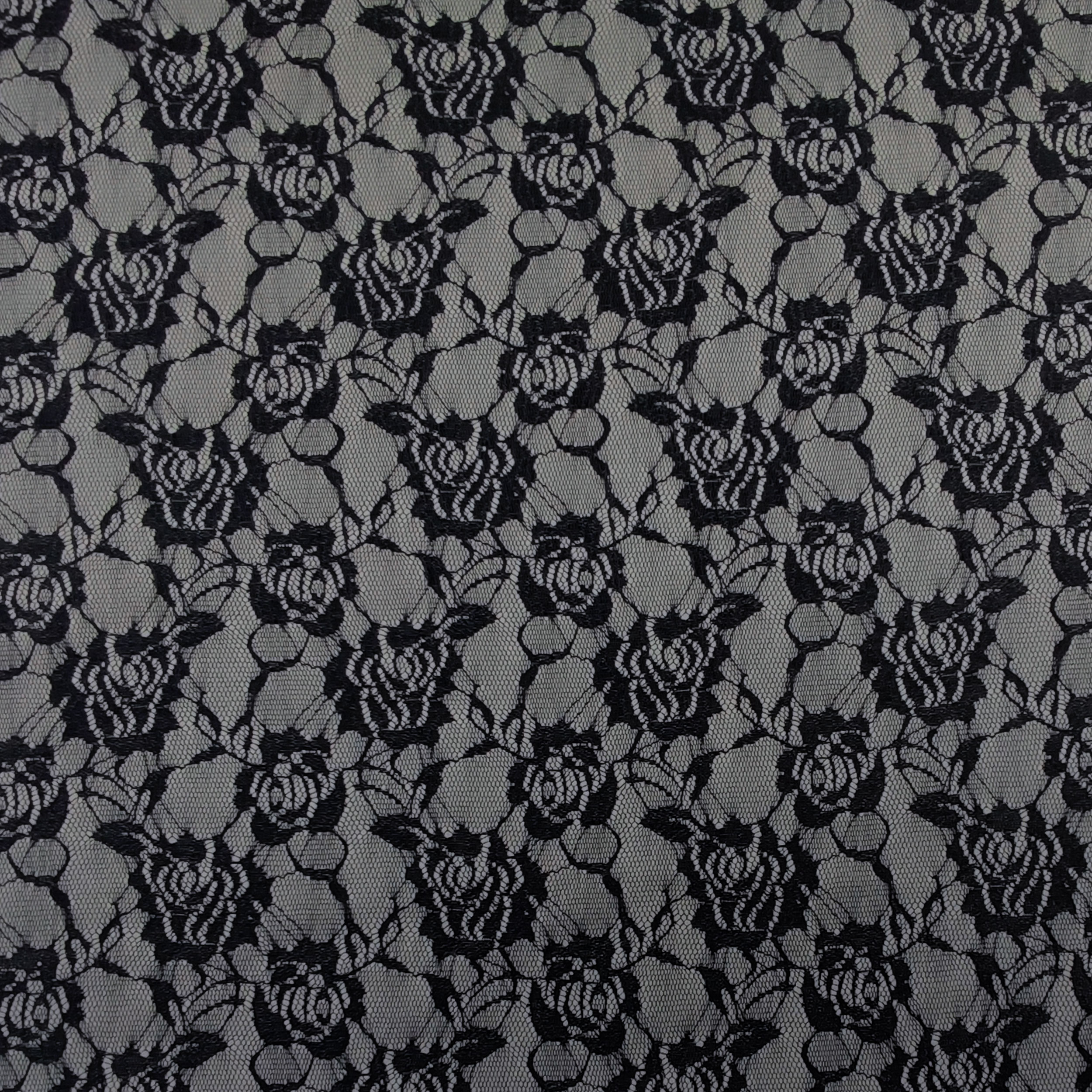Punto Milano Grau Fantasy Lace Schwarz