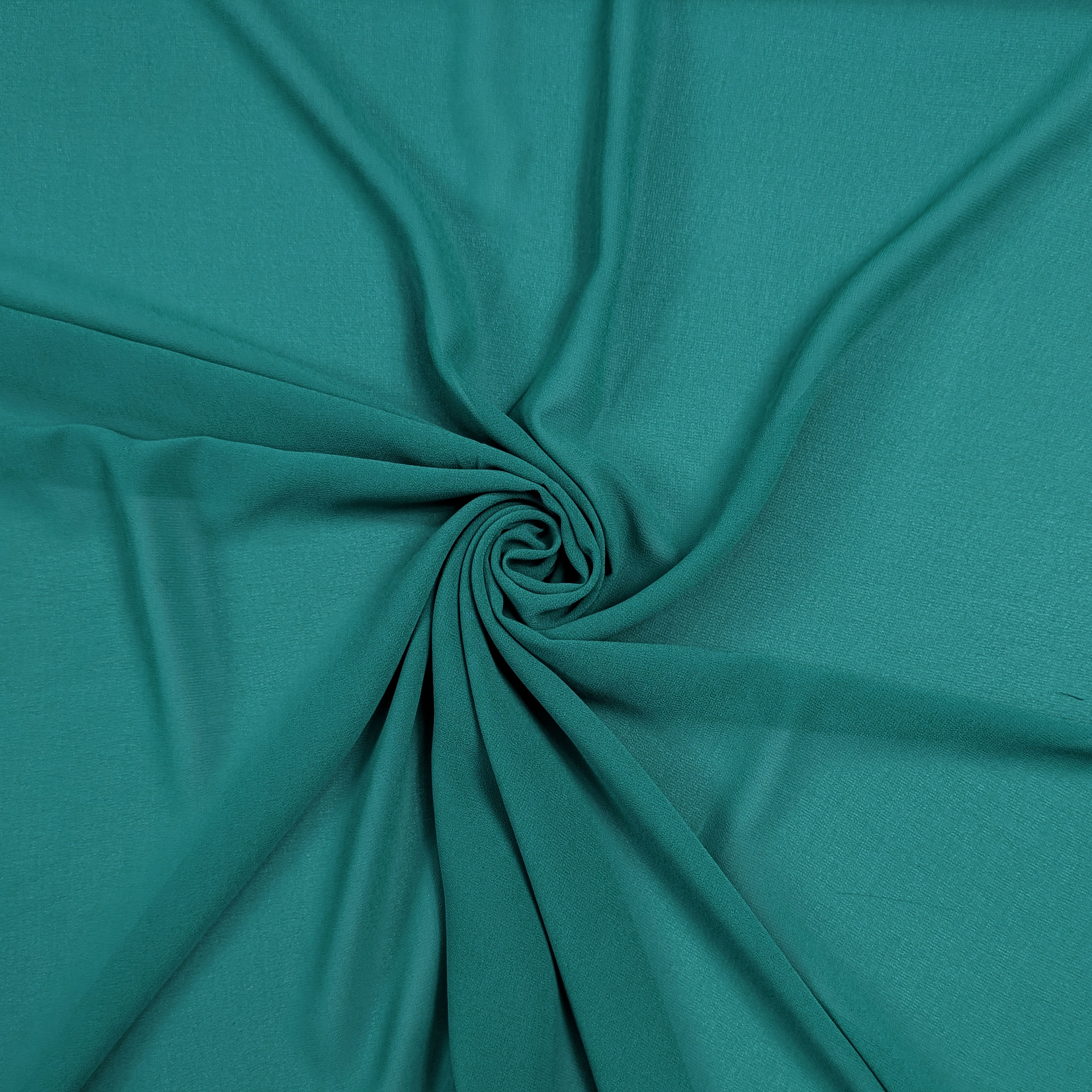 Georgette Solid Colour Peacock Image