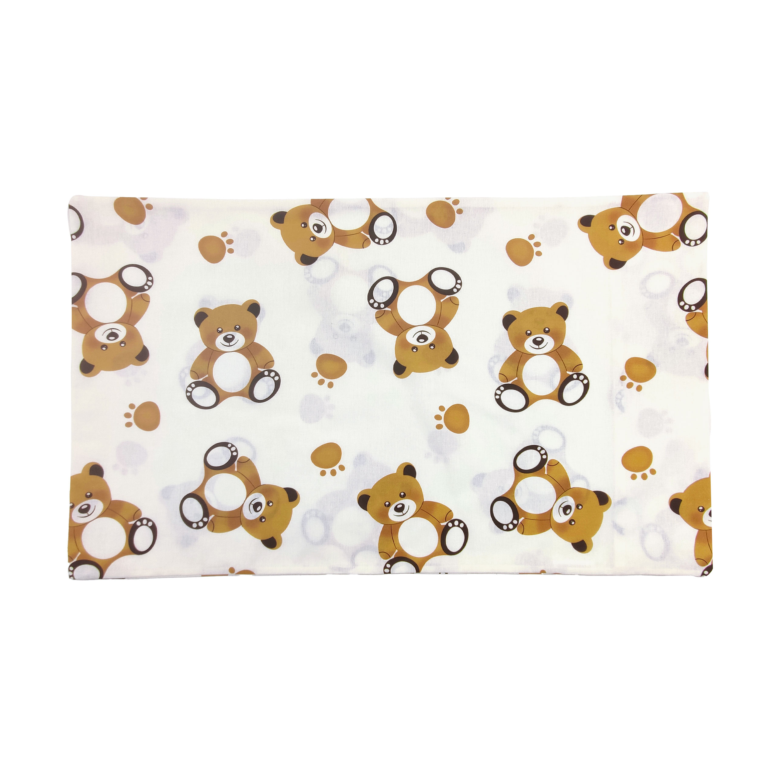 Taie d'oreiller Oursons fond blanc