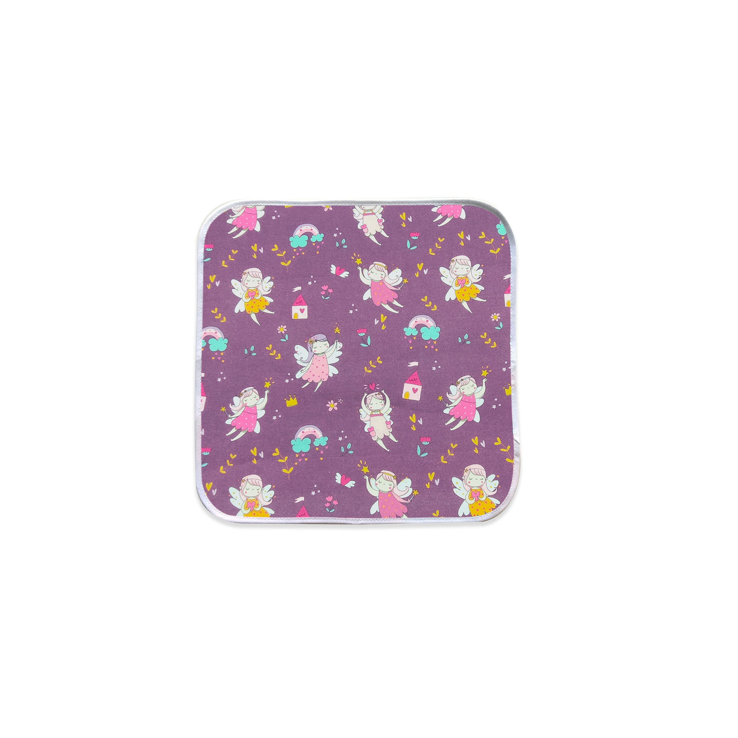 Les fées de la serviette fond lilas - Panini Fabrics