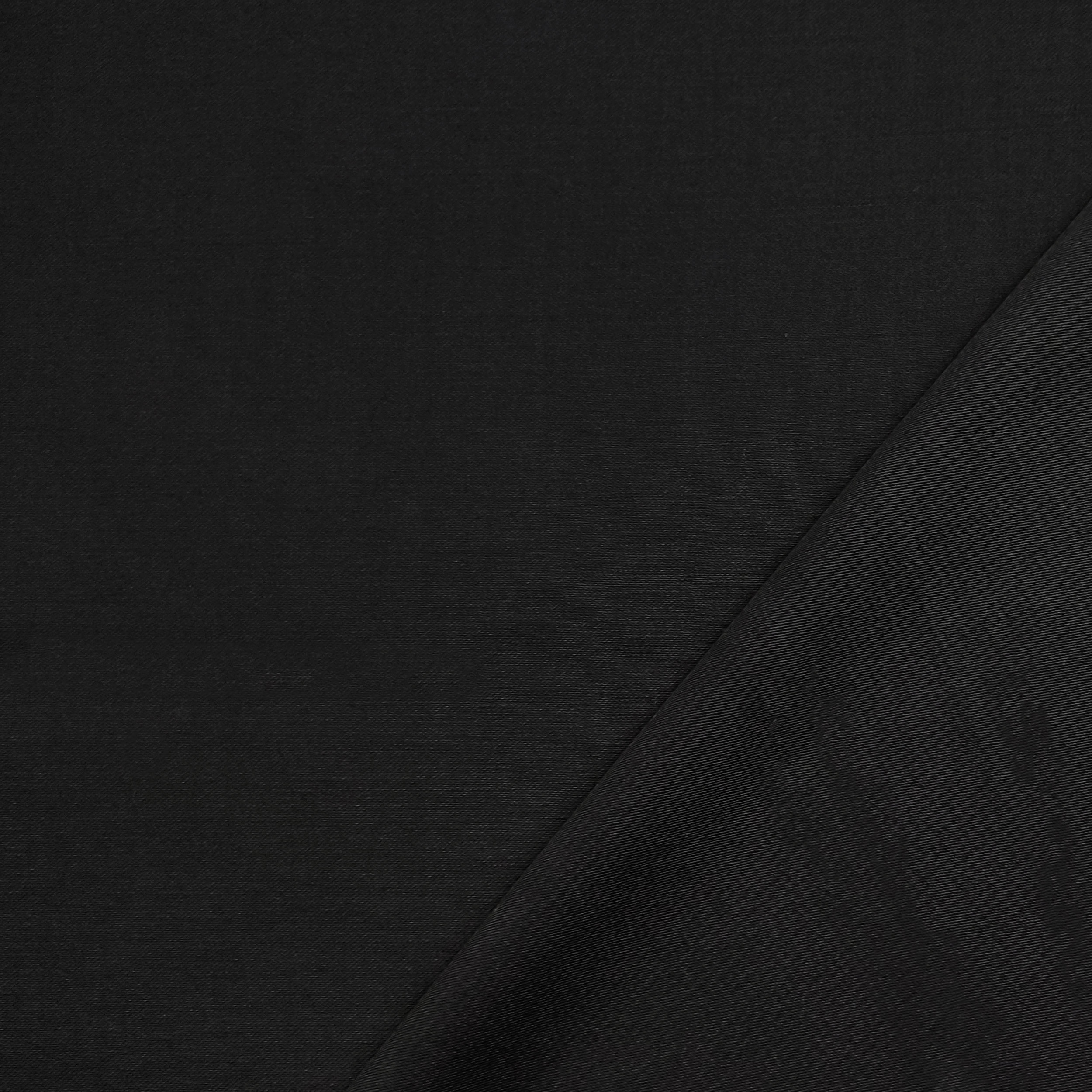 Black Stretch Wool Satin Image