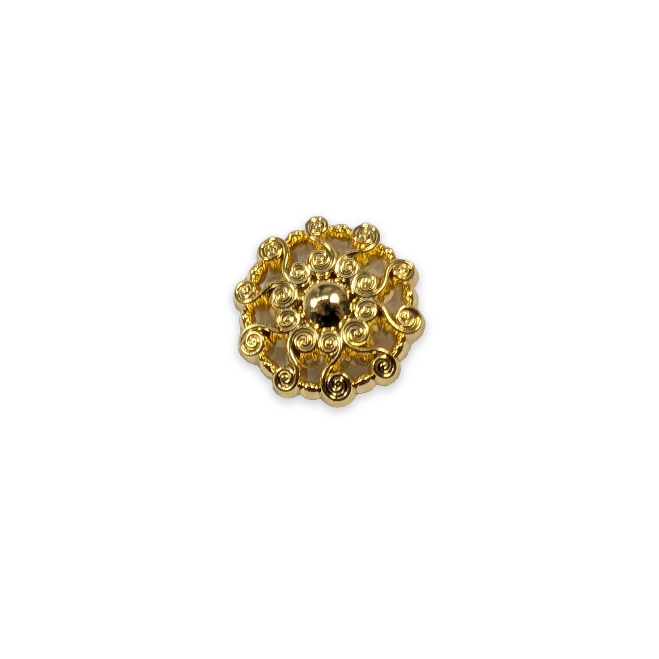 Gold Plated Plastic Button Image