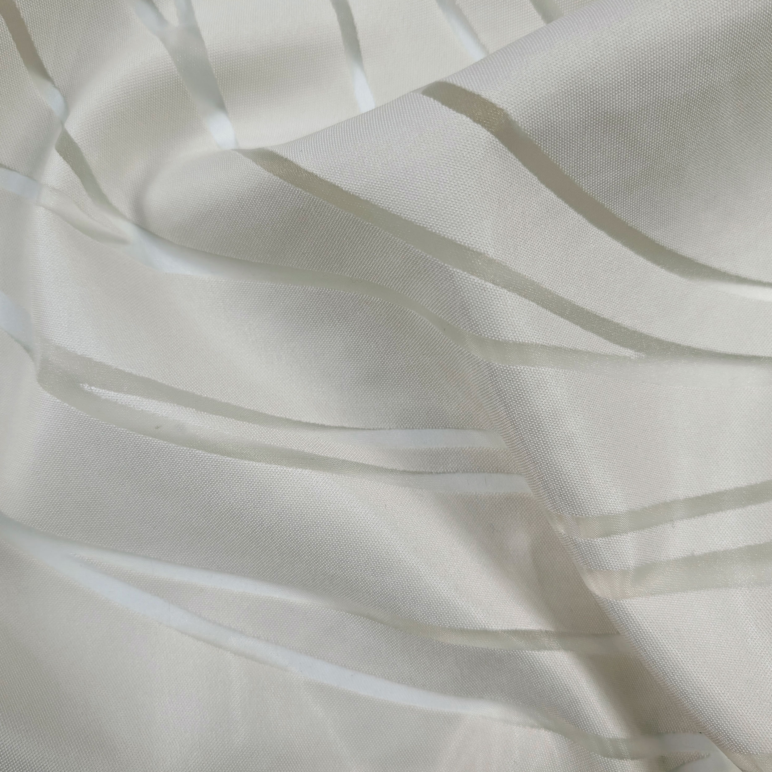 Curtain Fabric Devorè Soft Waves Ecru Image
