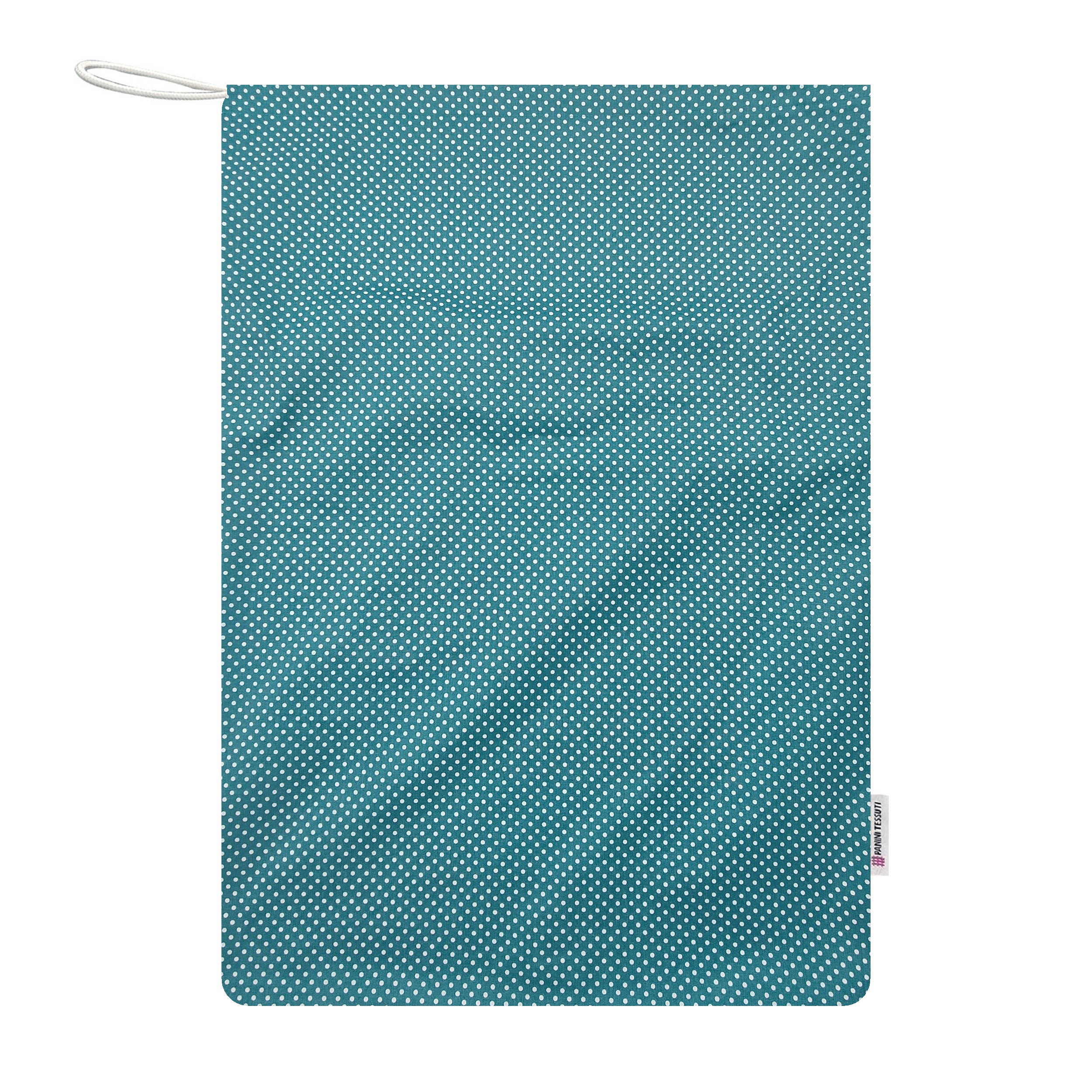 Sac de puériculture turquoise à pois