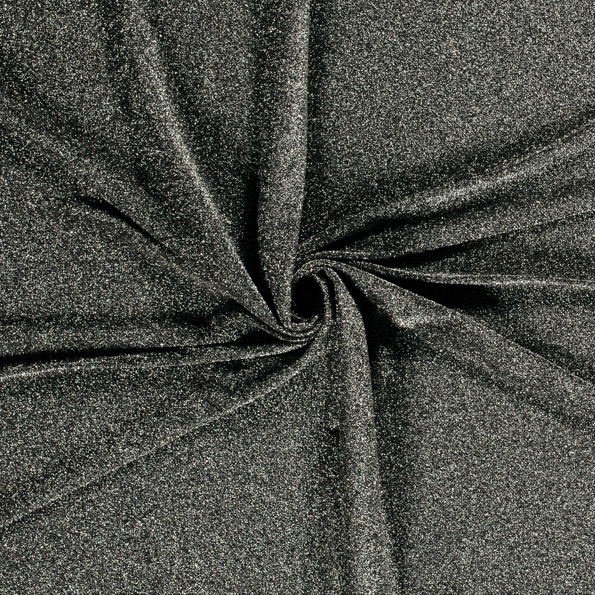 Bi-Stretch Black Lurex Jersey Image