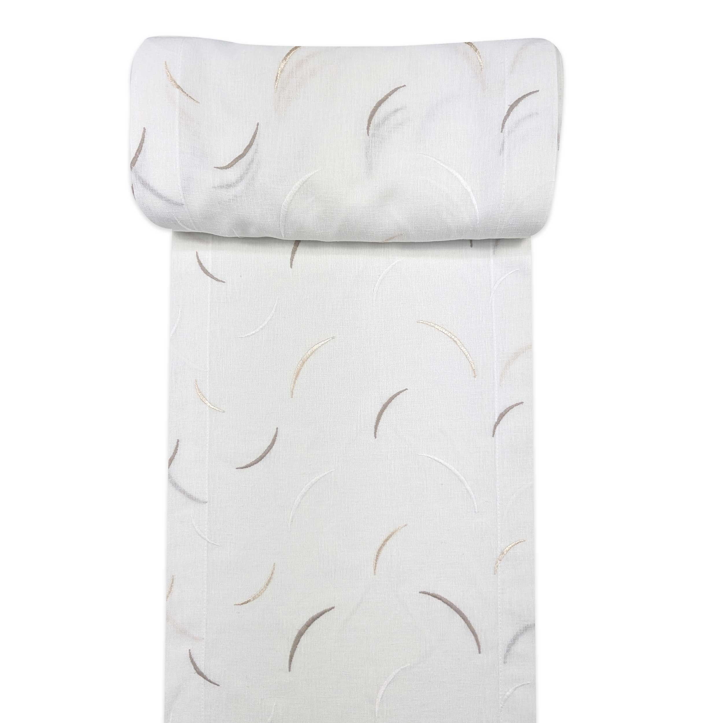 Curtain Fabric Embroidered Turtledove Image