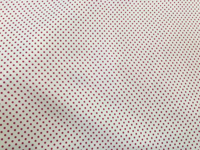 Tissu de coton à pois Fuxia Image