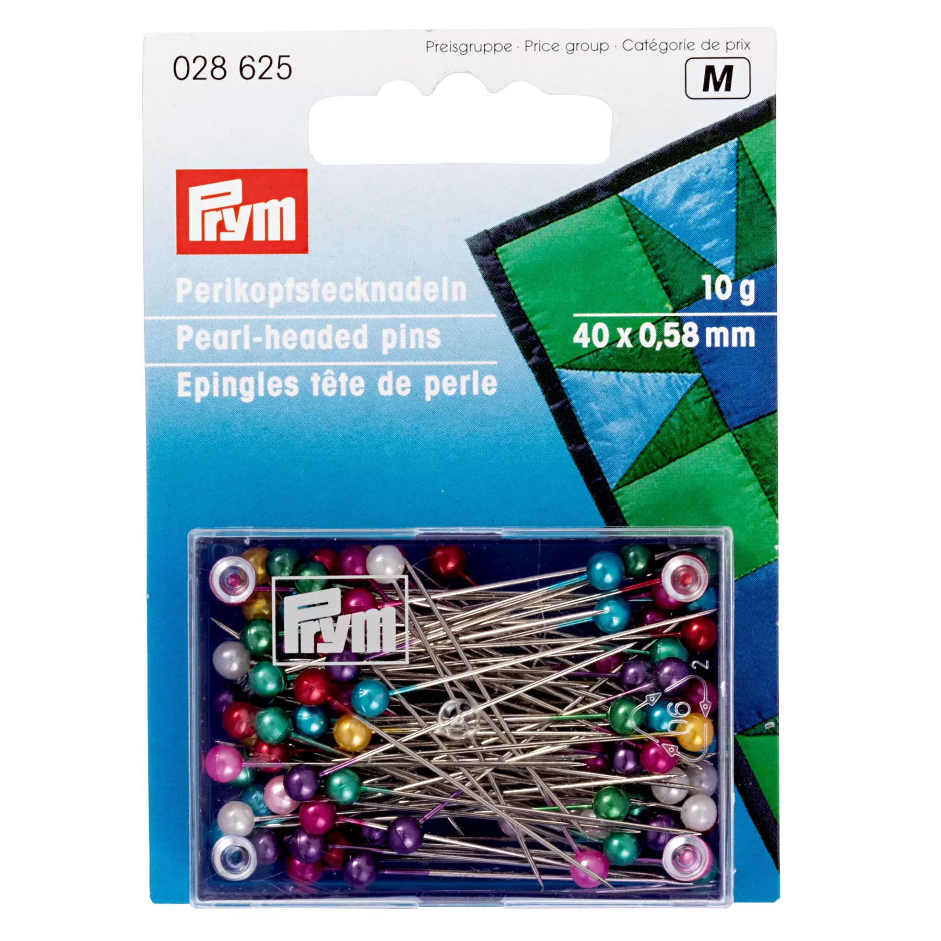 Prym Steel Pins with plastic pearl head Image