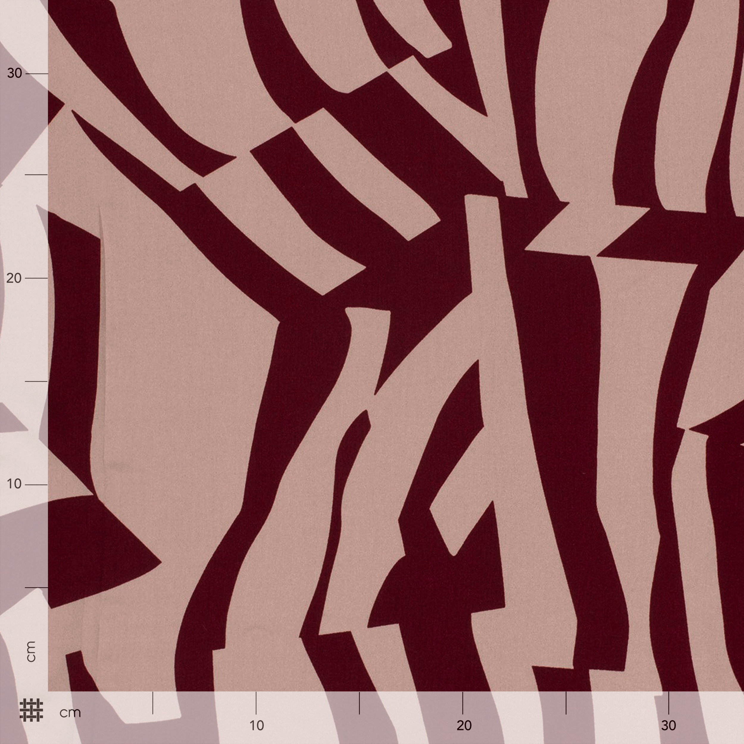 Viscose Poplin Abstract Motifs Bordeaux Background Image