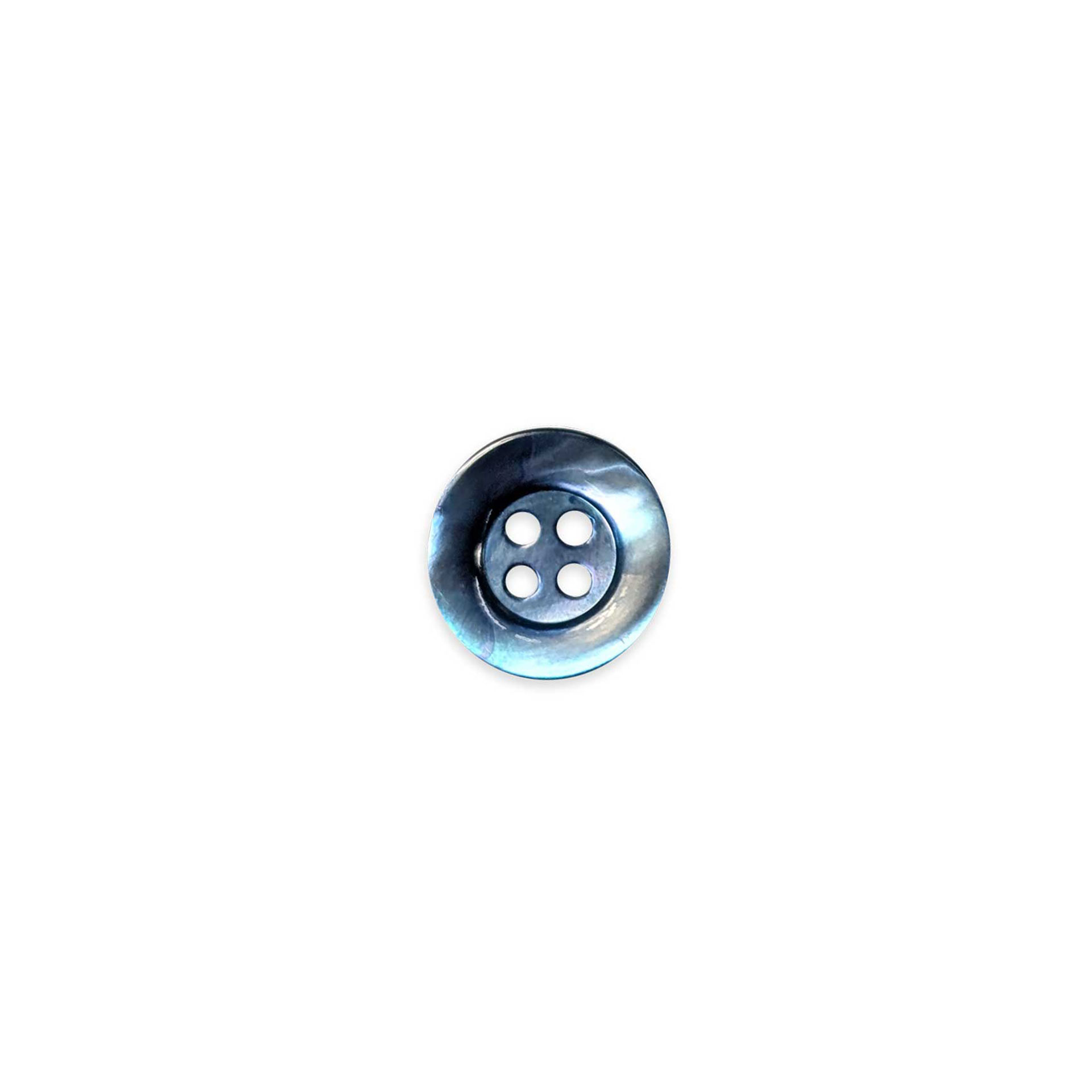 Mother-of-pearl button 4 holes Blue Lin 24 Image