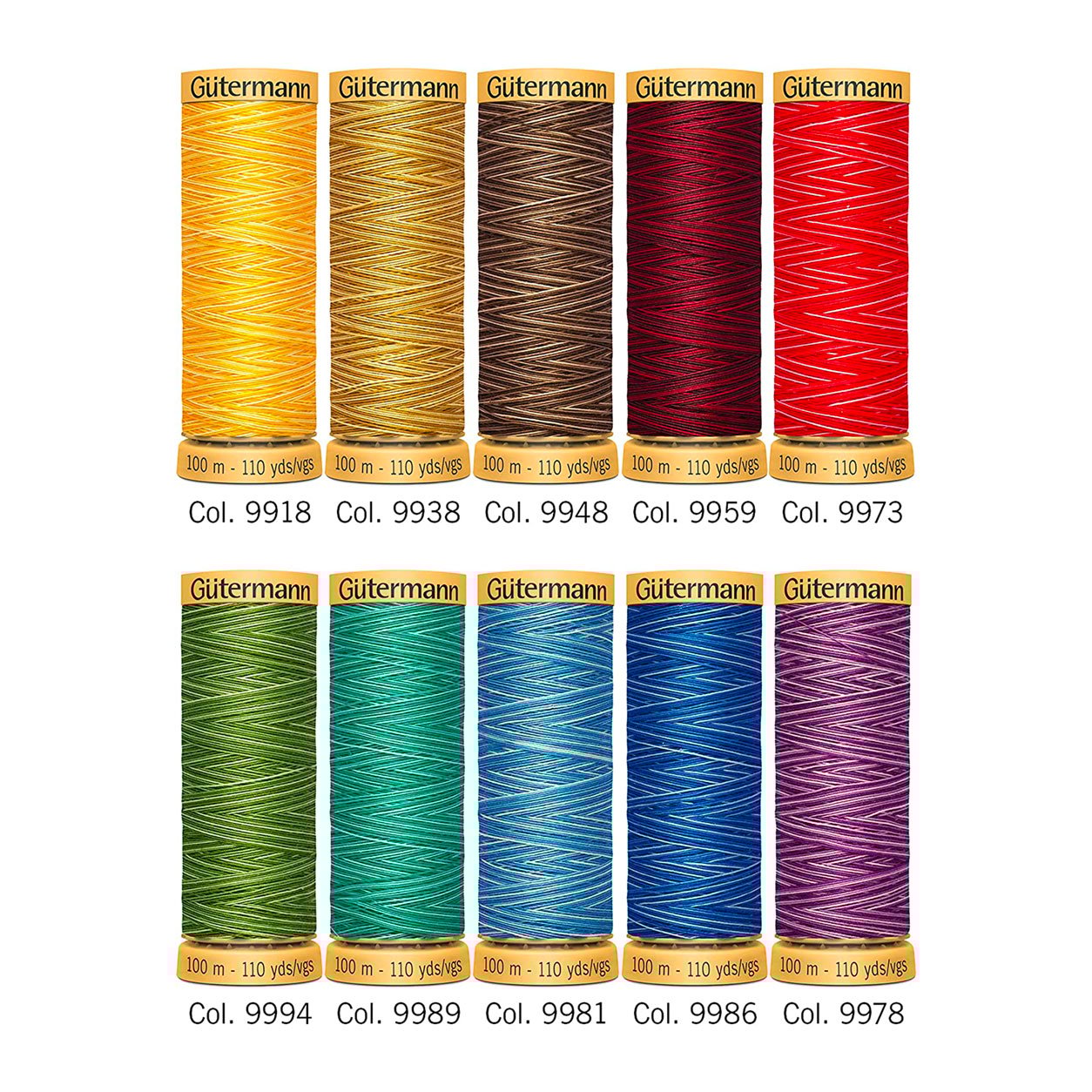 Hilo de algodón Gutermann 10 bobinas