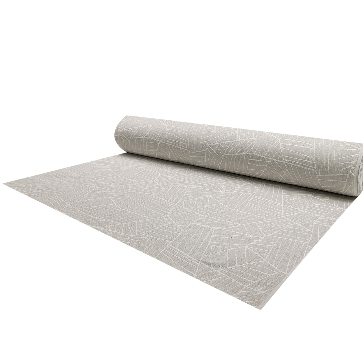 Jacquard Abstrait Géométrie Gris H 280 cm Image
