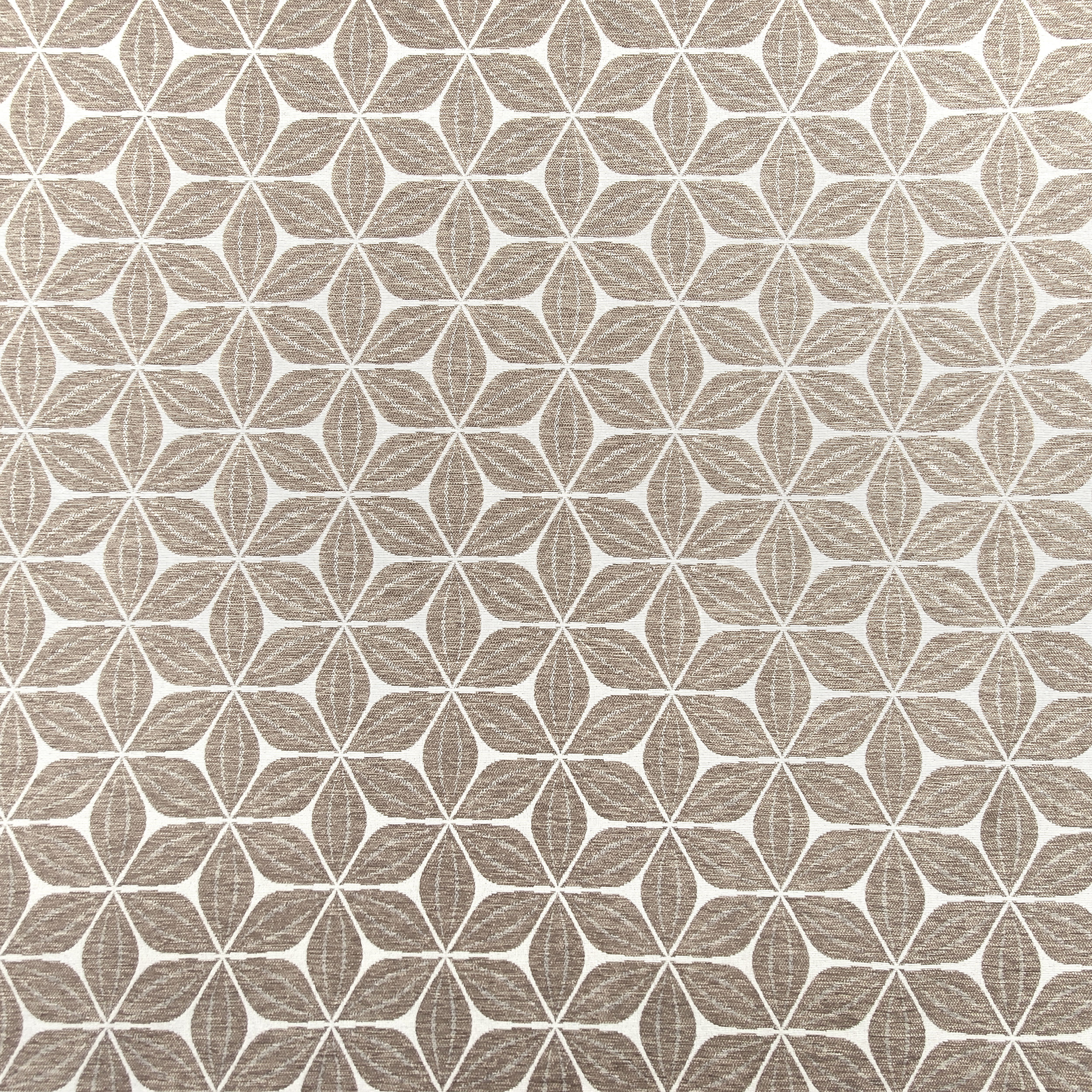 Jacquard Double Flowers Beige