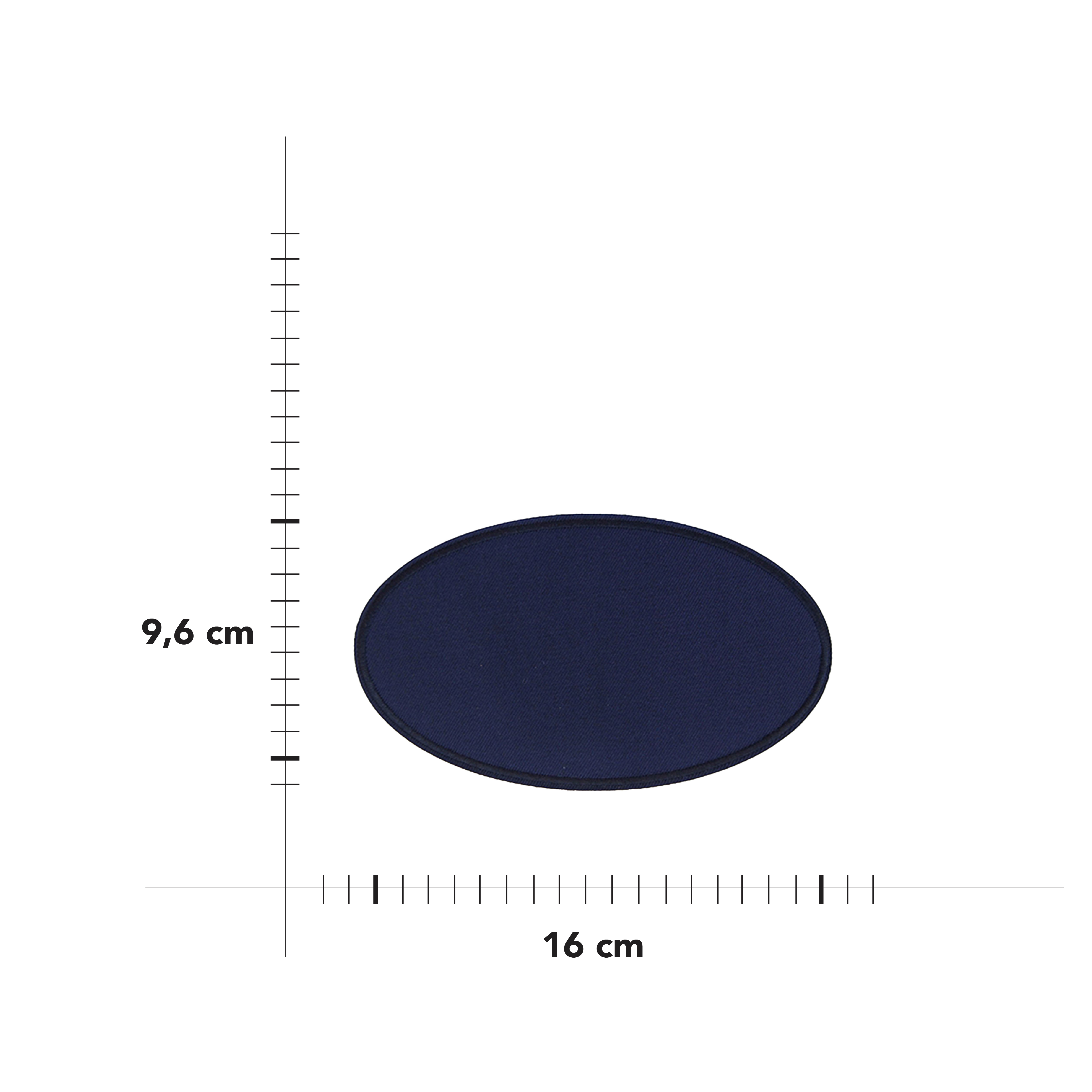 Oval thermoadhesive patch Image