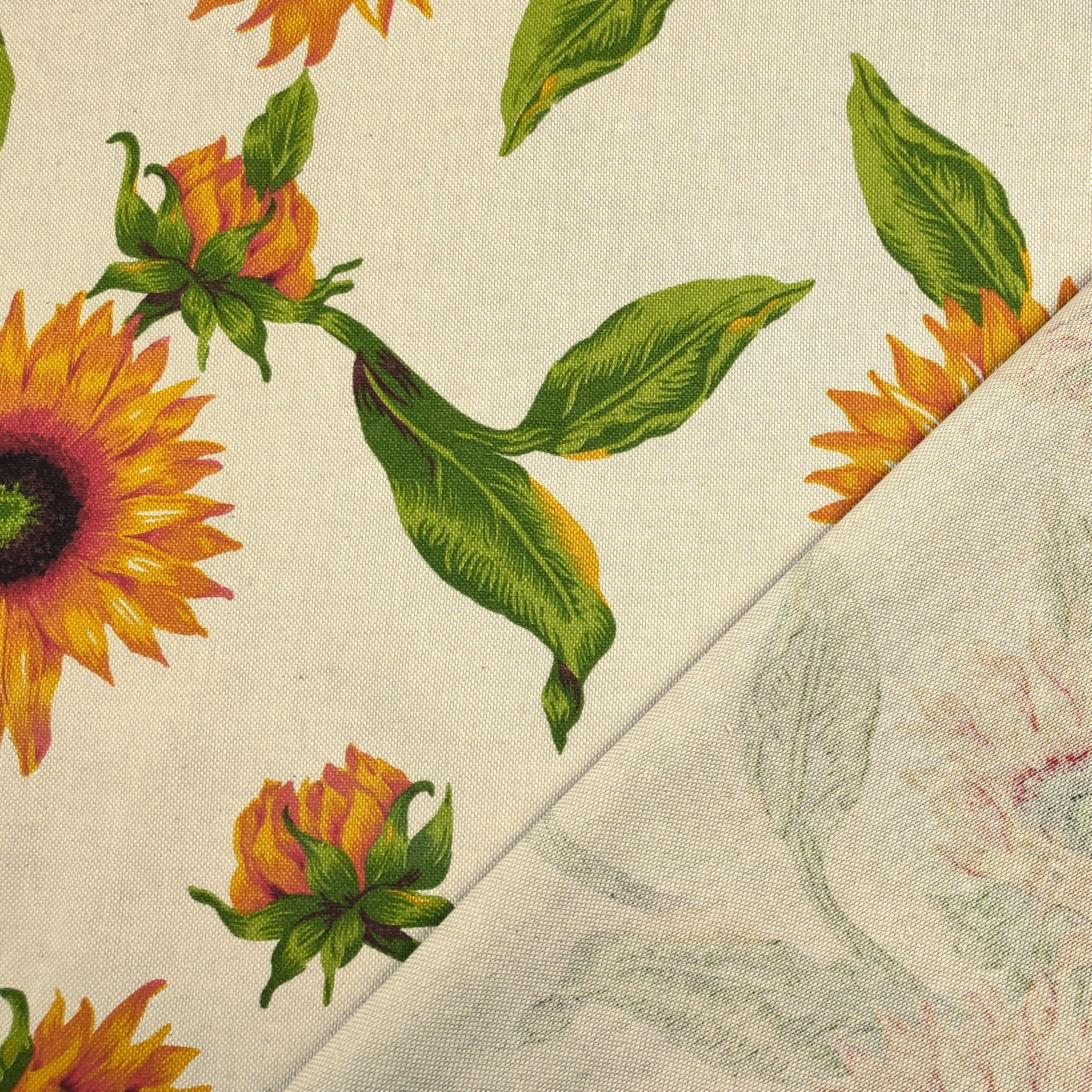 Panama Sunflowers Background Beige