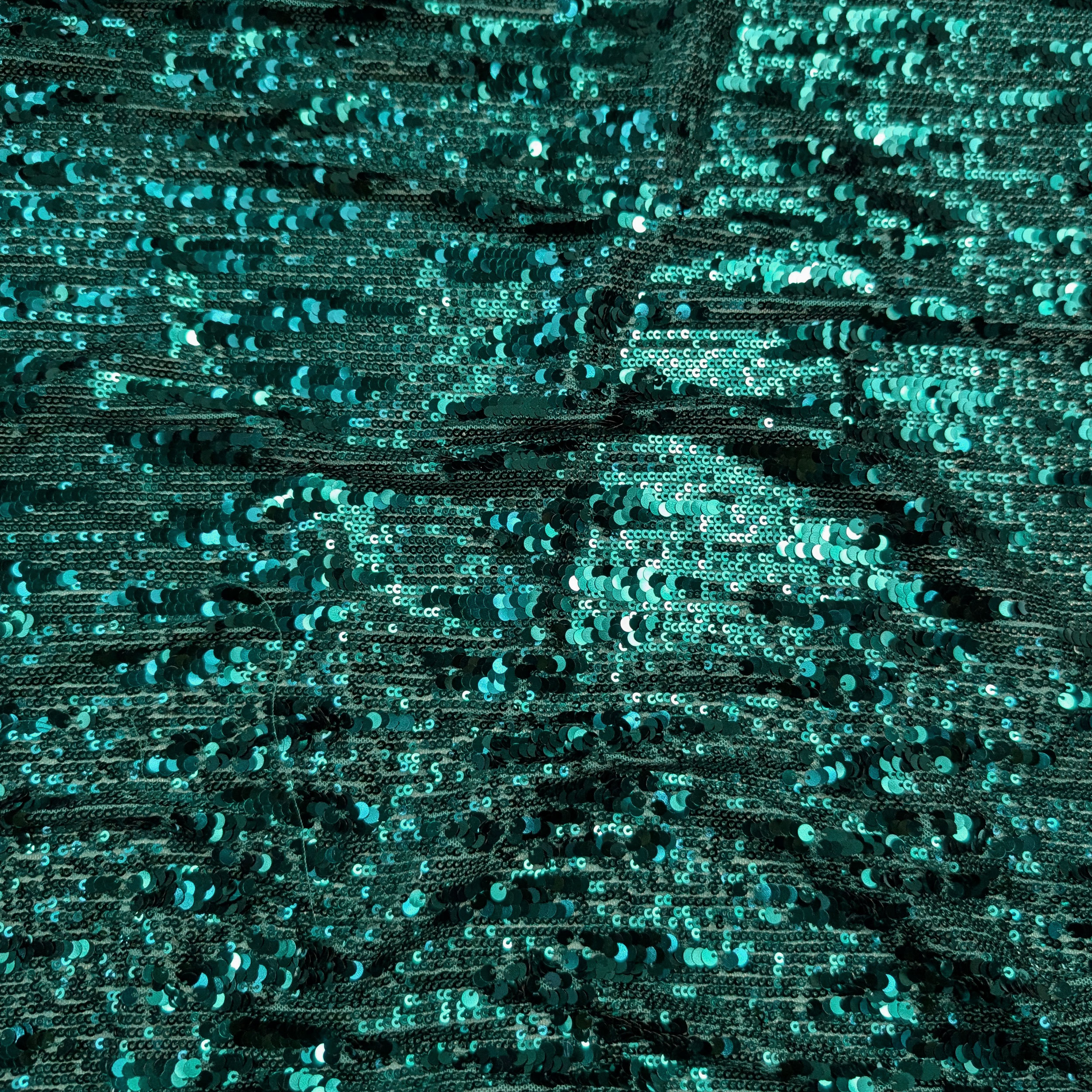 Cascading Sequins on Tulle Fabric Image
