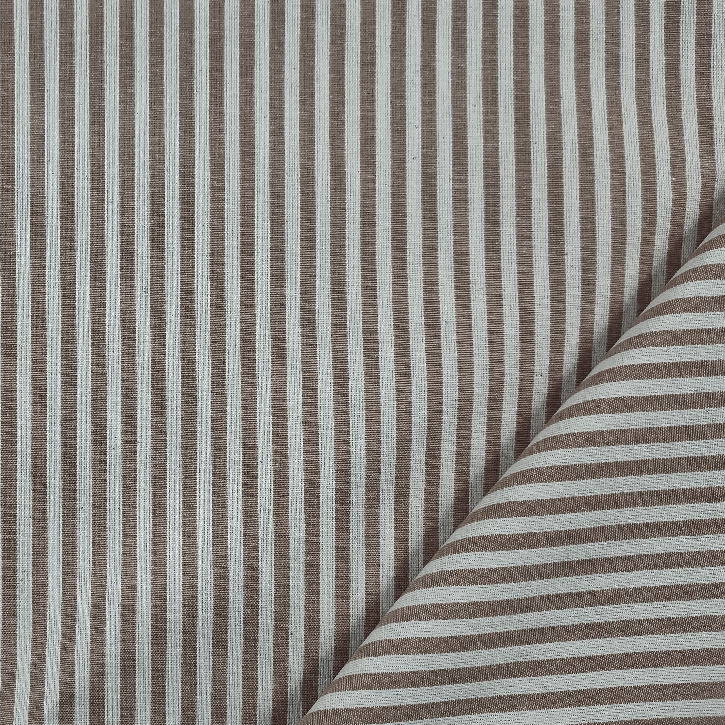 Pure Cotton Striped Tablecloth Fabric Image