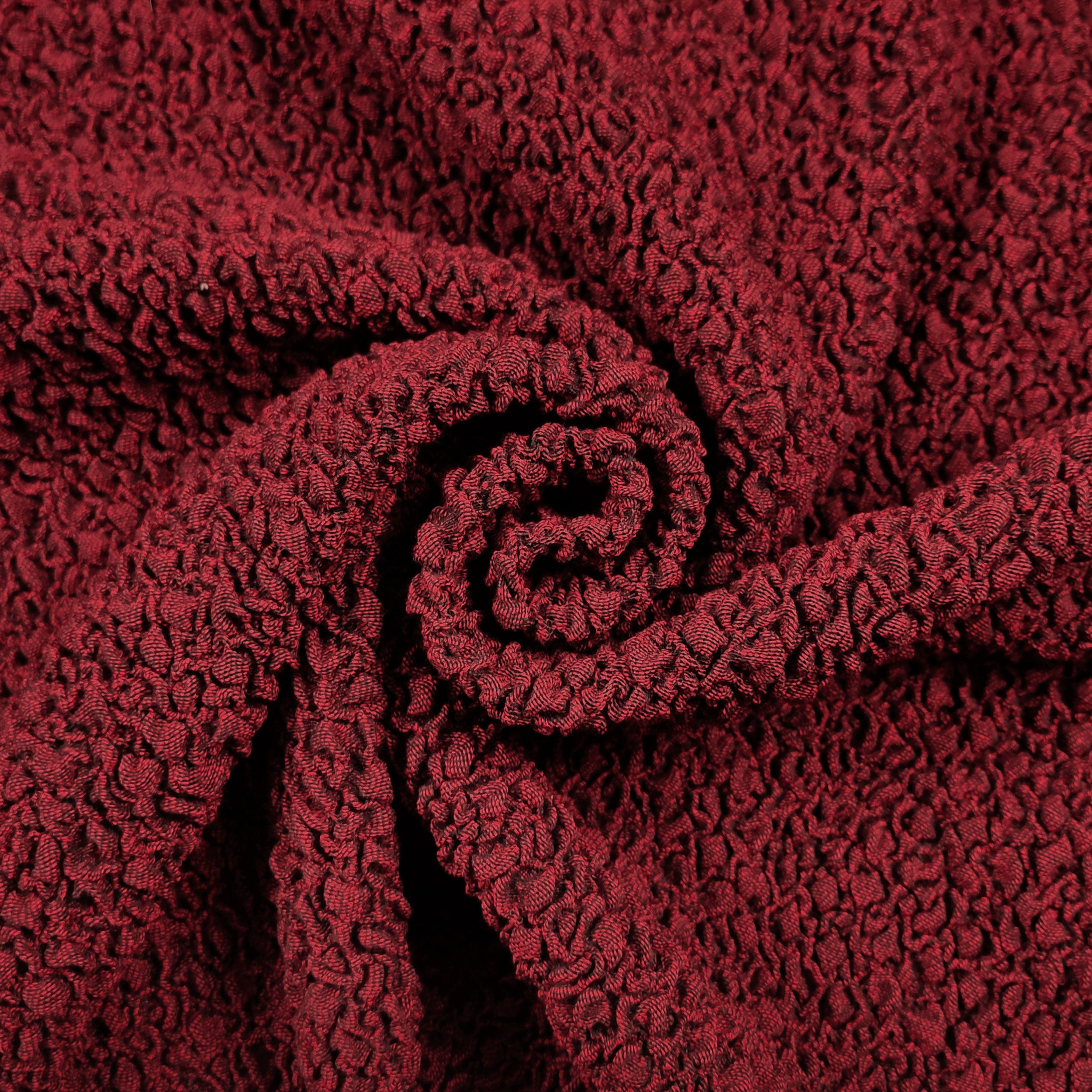 Bi-elastic Embossed Sofa Cover Fabric Irregular Red Image