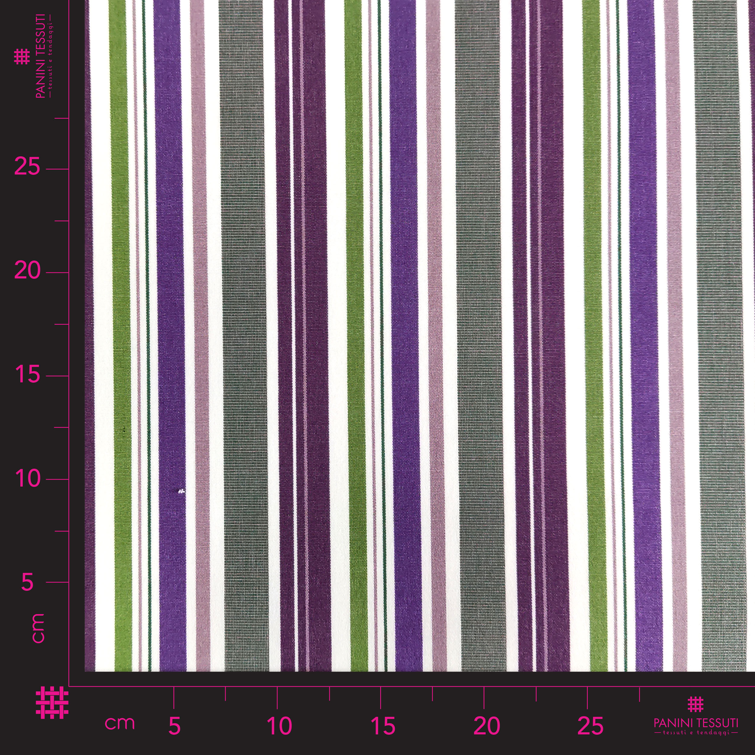 Outdoor Fabric – Irregular Stripes, Purple, H 160 cm Image