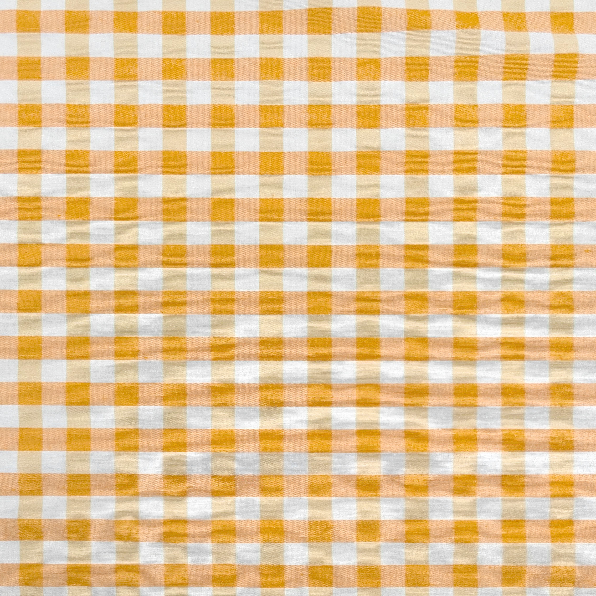 Yellow Check Pattern Yarn Dyed Fabric Image