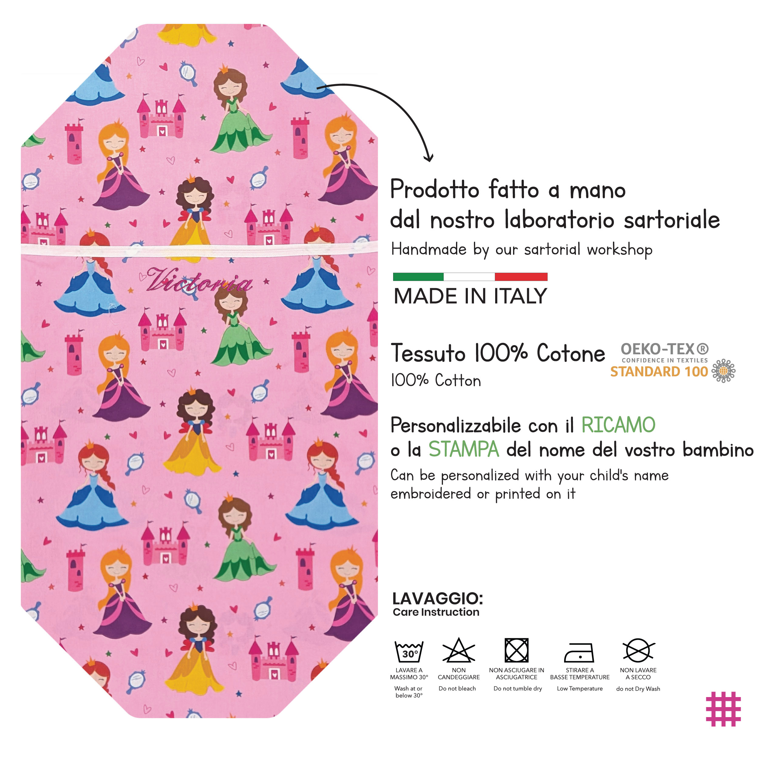 Contoured Summer Sleeping Bag for Principesse Camp Beds Image