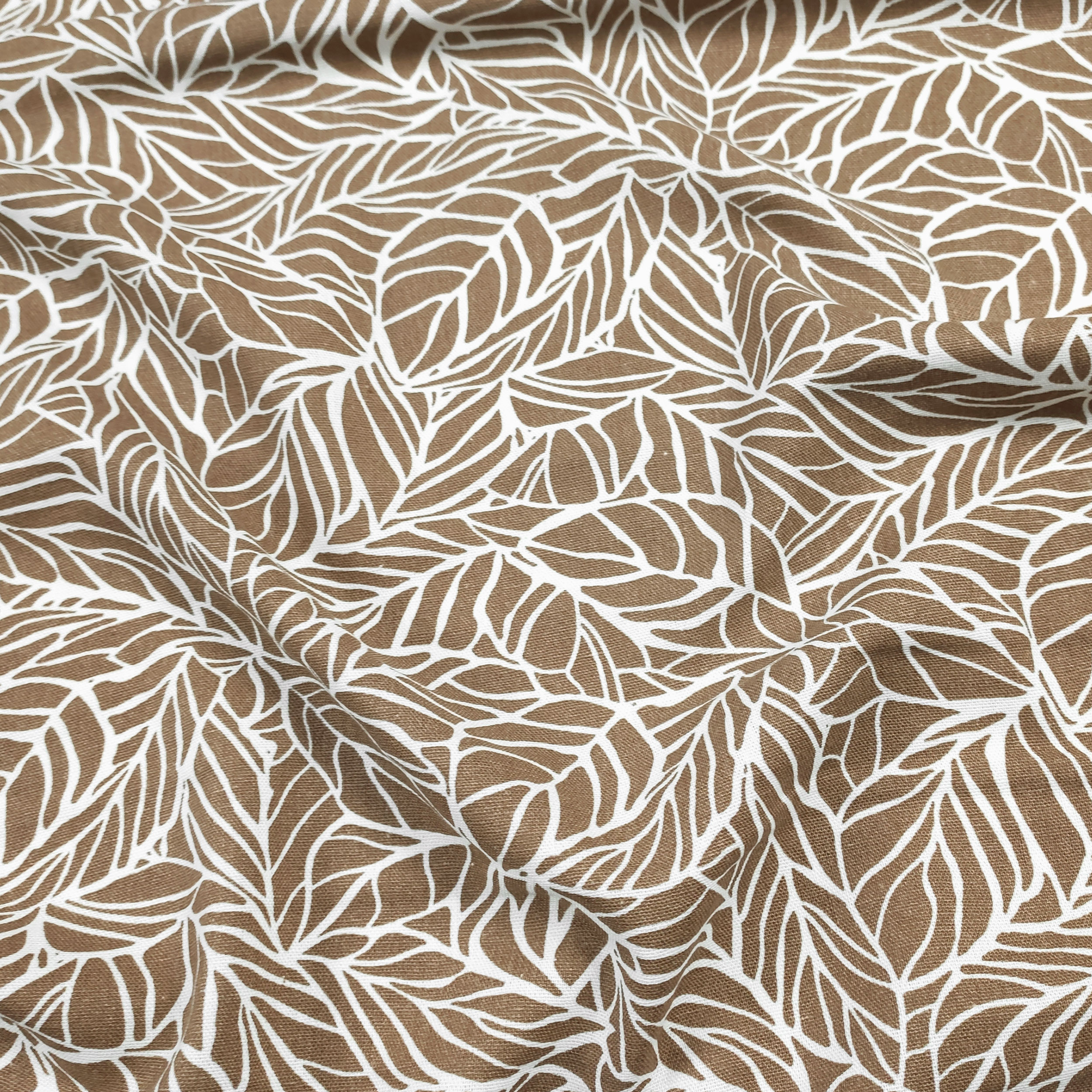 Mezcla de hojas de lino Fondo Beige