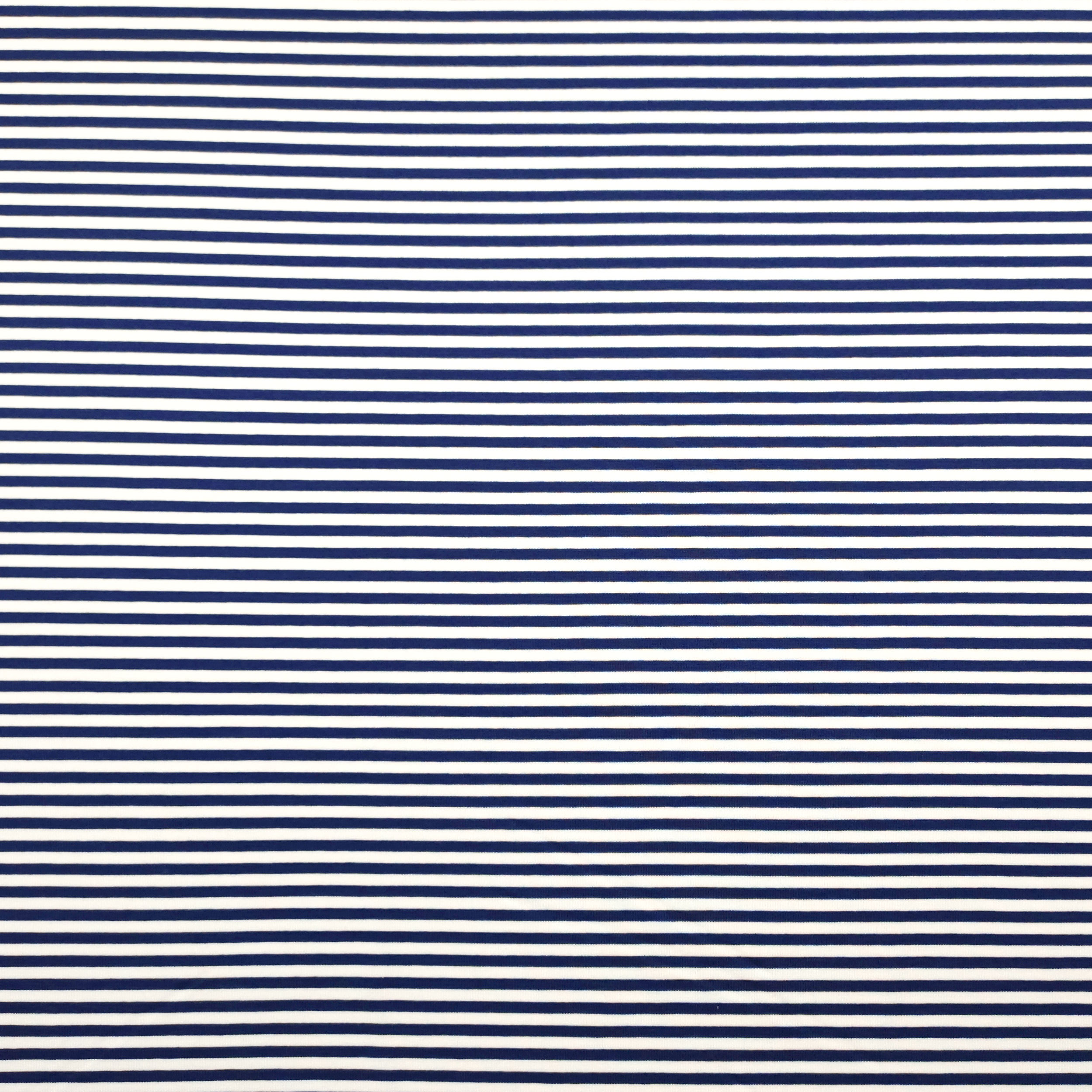 Blau und weiß gestreiftes Jersey