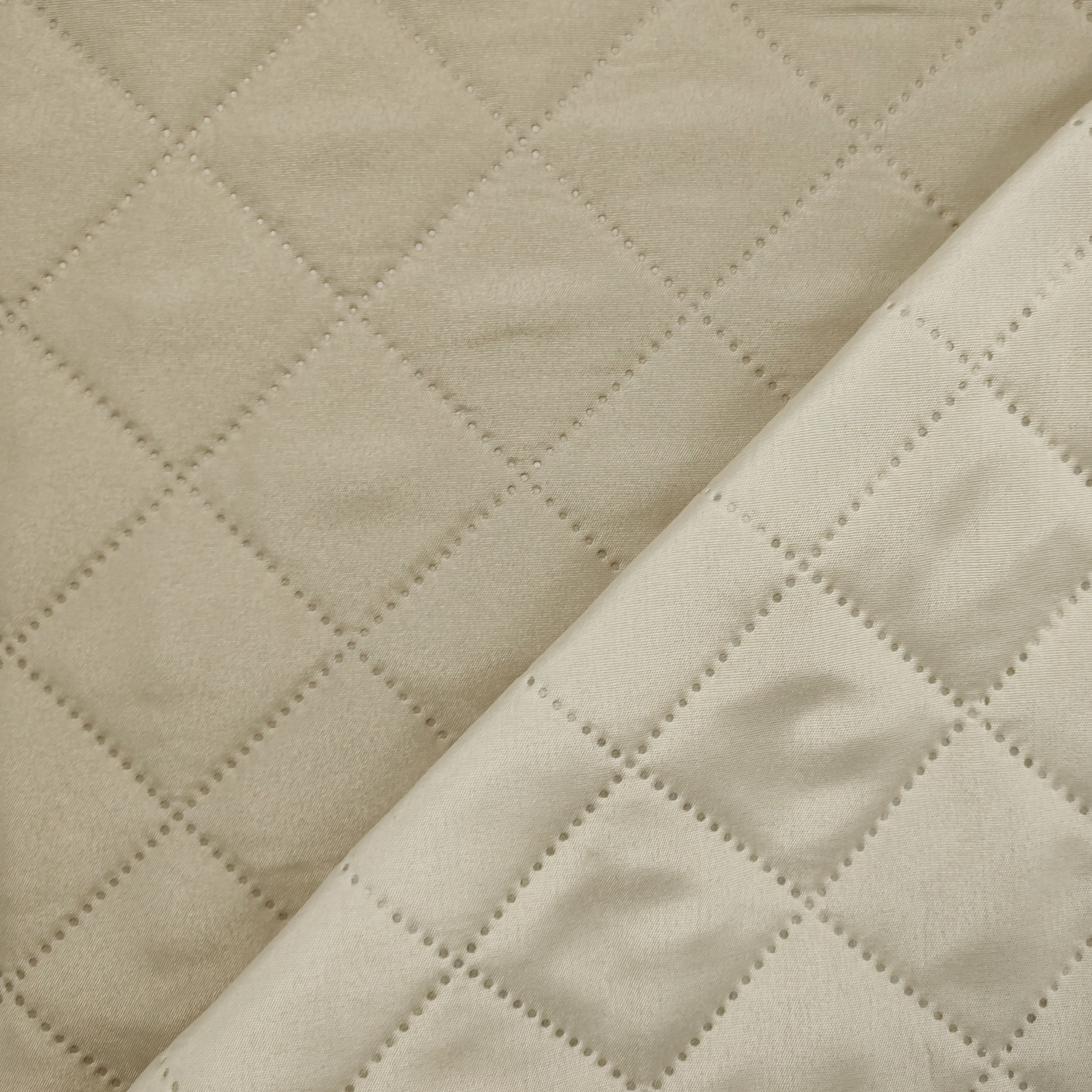 Thermosealed Quilted Slipcover Double Beige