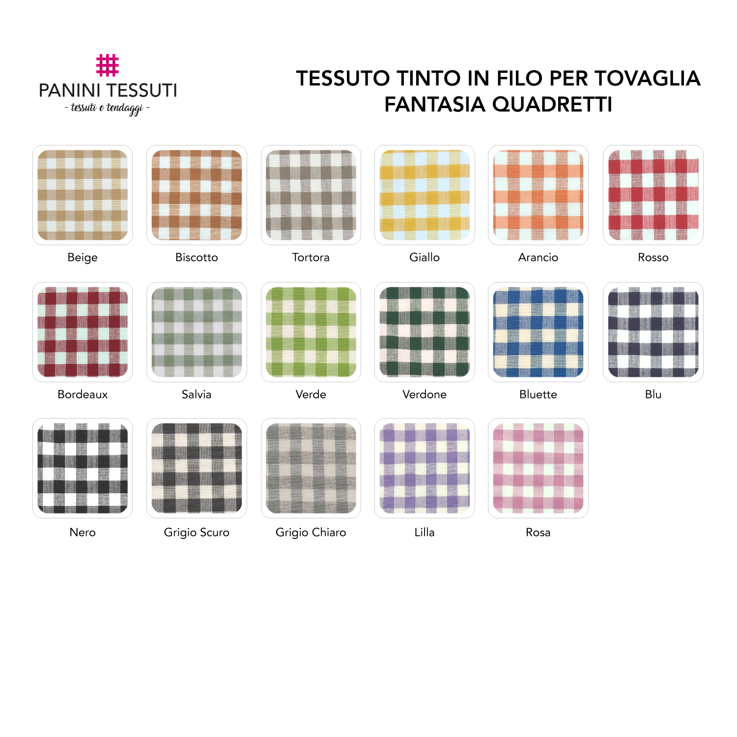 Tela teñida para mantel de cuadros Image