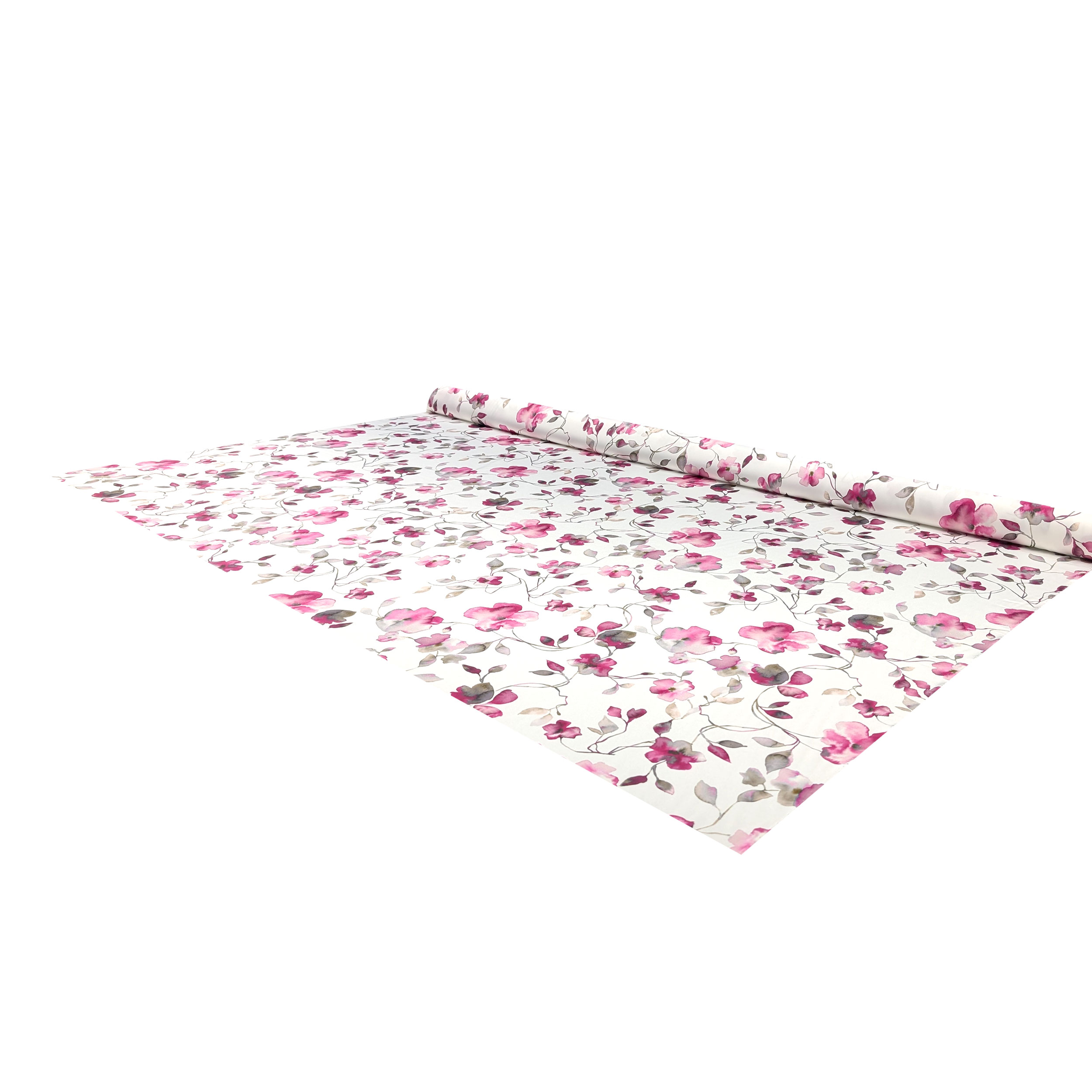 Ensemble de satin haut Mode Aquarelle Fleurs Fuxia Image
