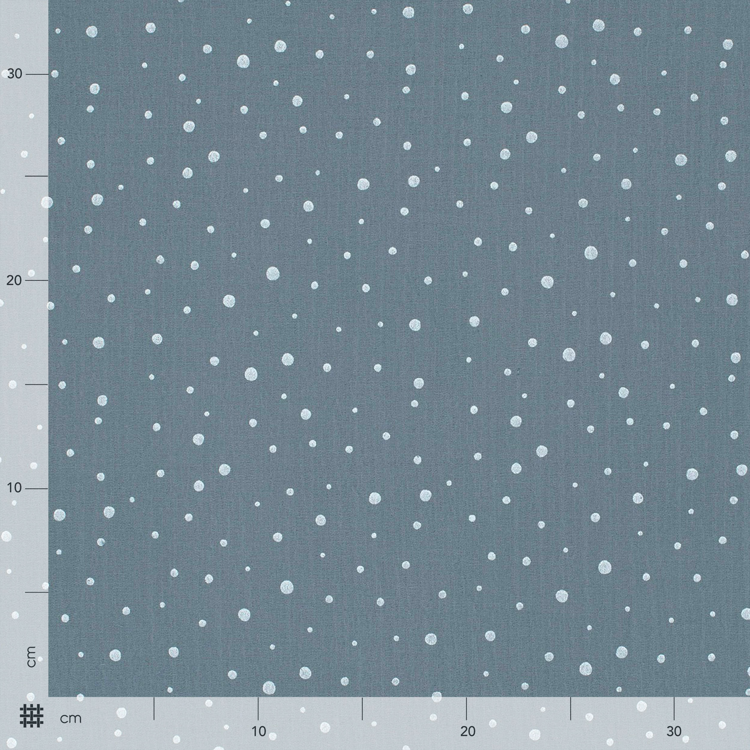 Avio Musselin Weiß Polka Dots